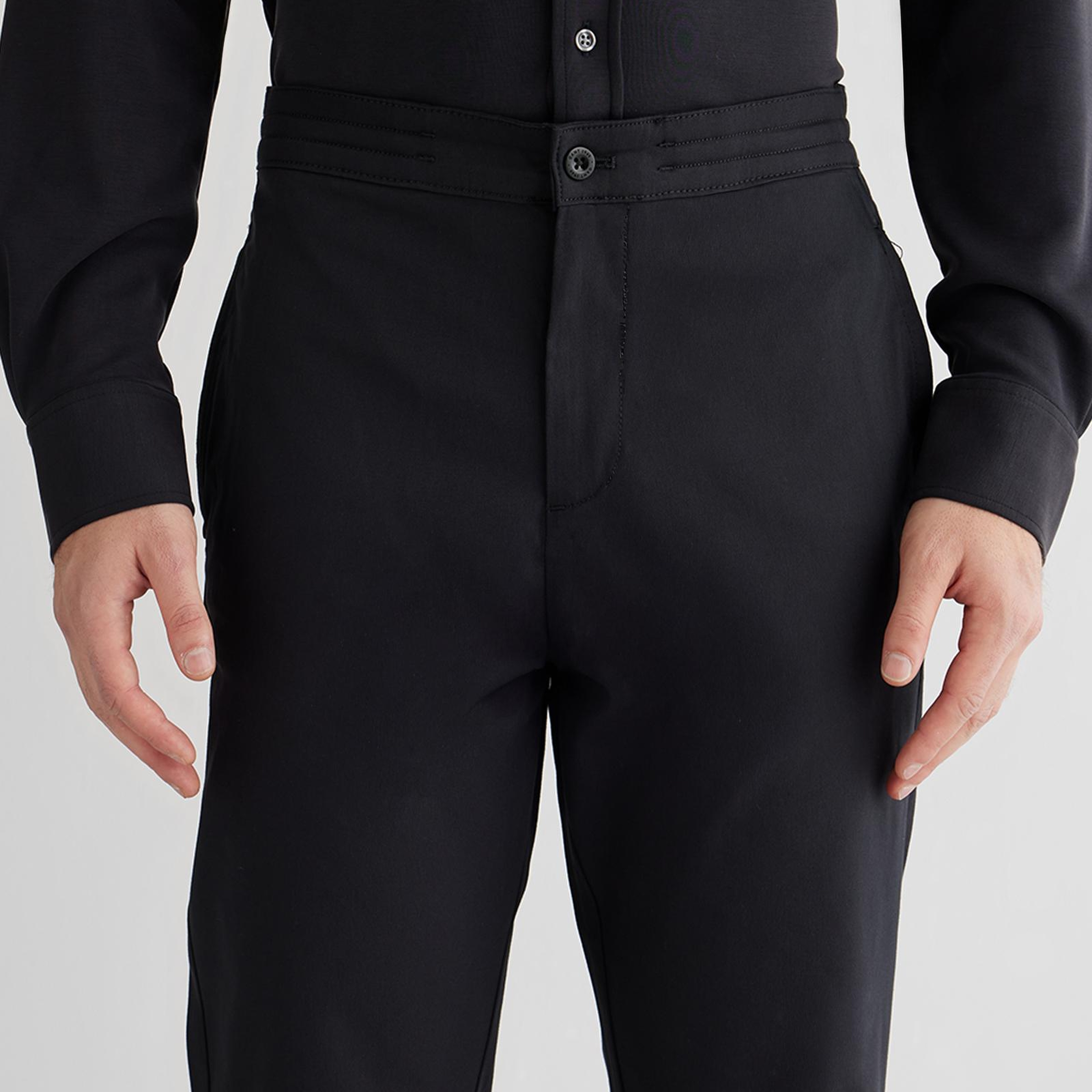 GANT Erkek Siyah Regular Fit Pantolon