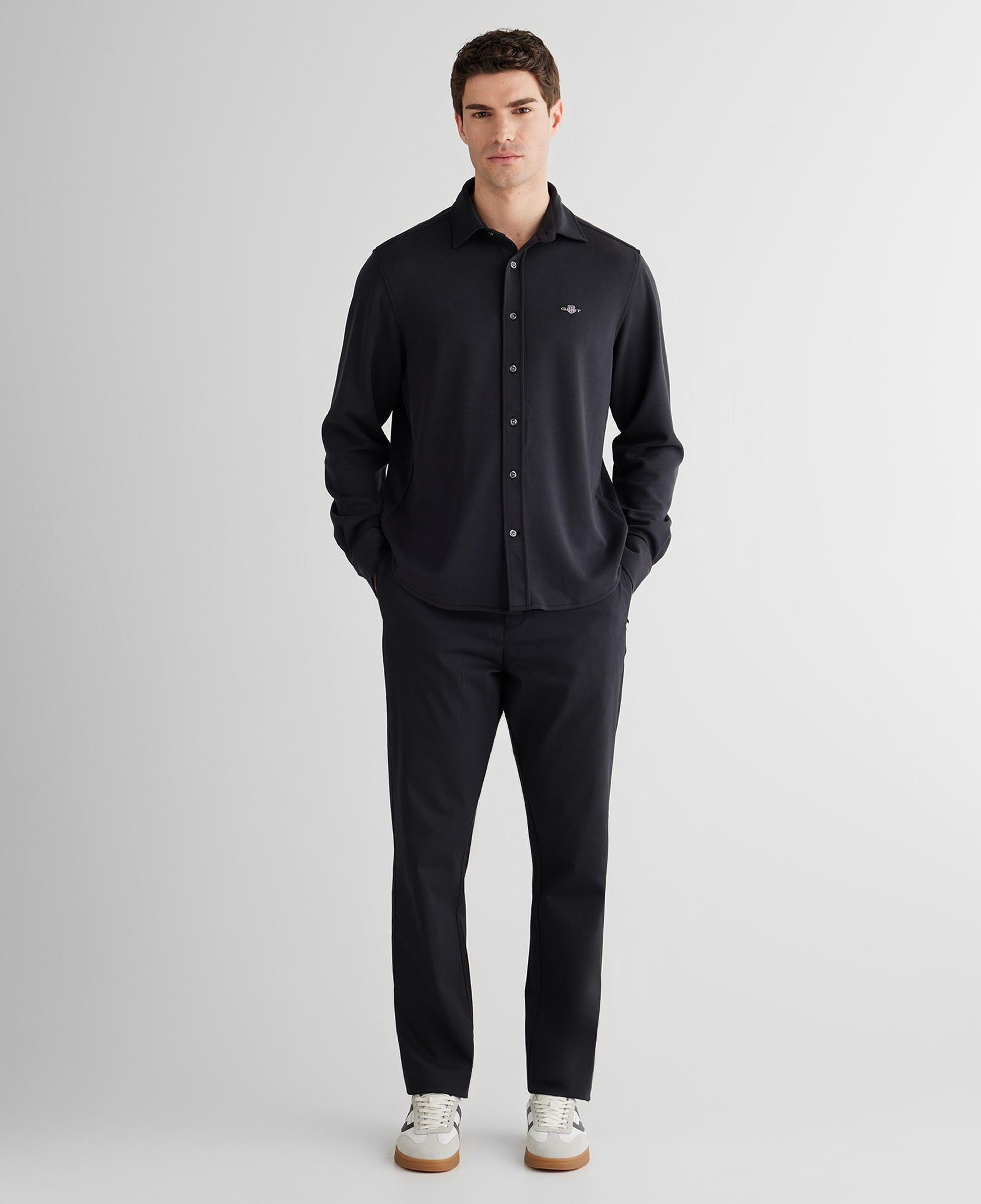 GANT Erkek Siyah Regular Fit Pantolon