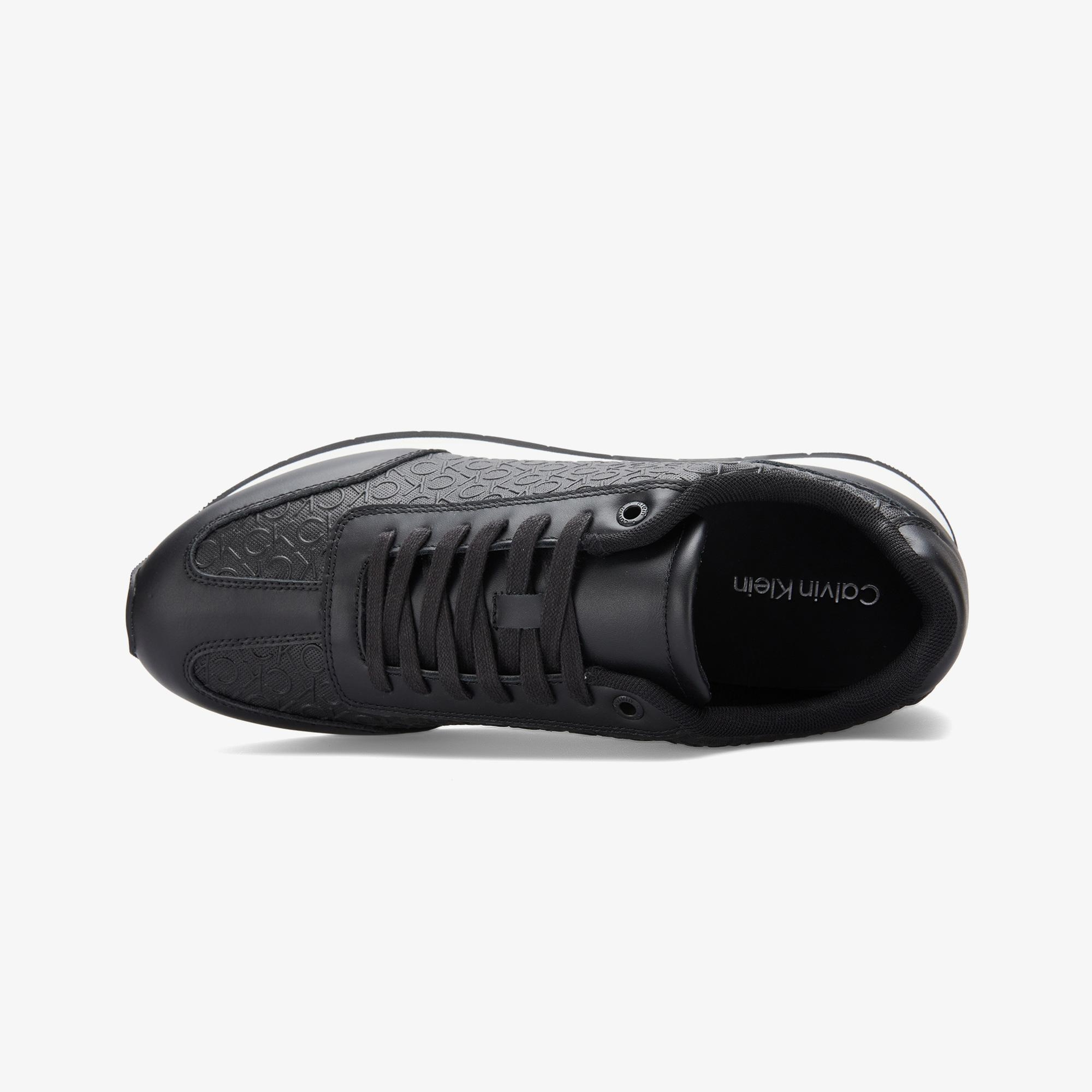 Calvin Klein Low Top Lace Up Erkek Siyah Sneaker