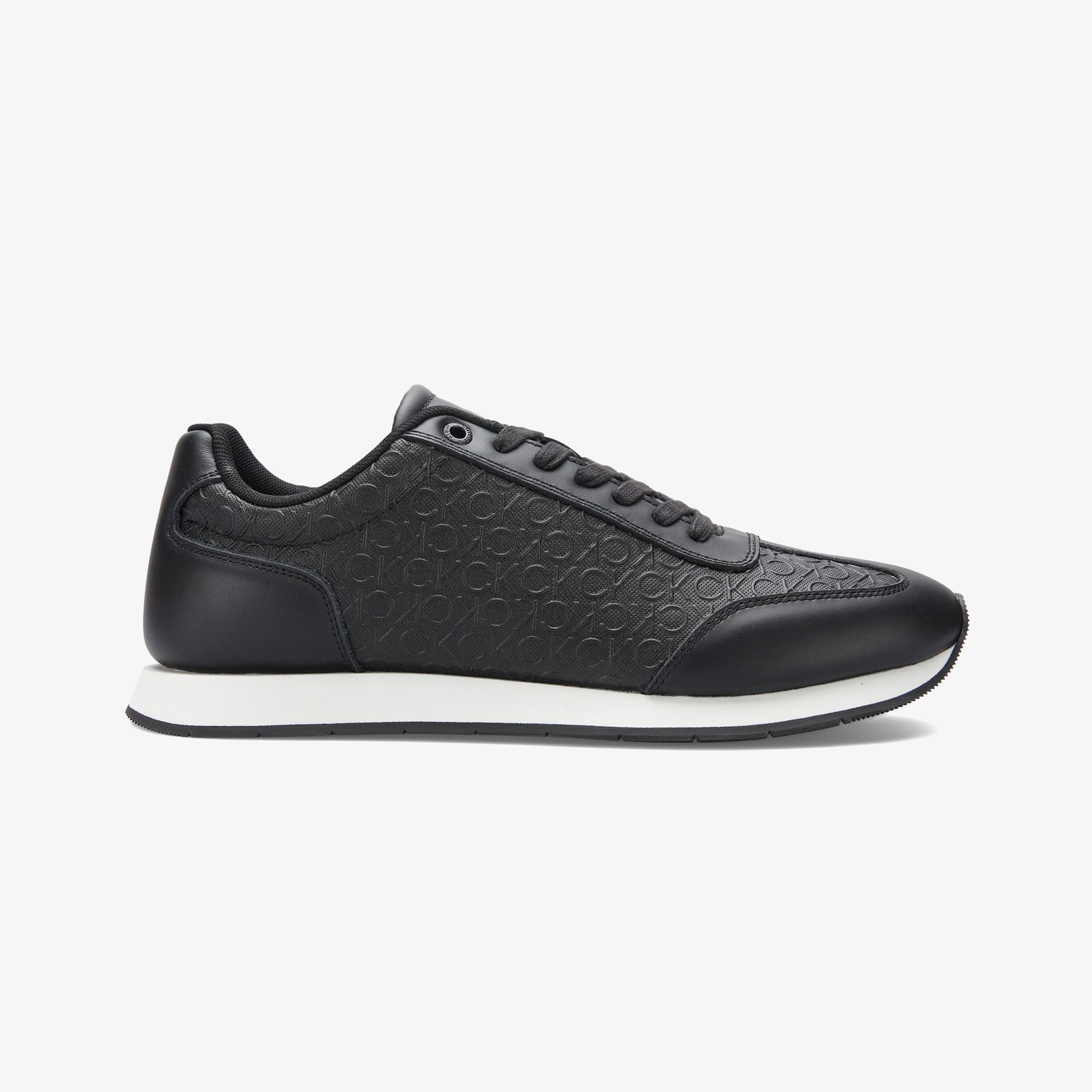 Calvin Klein Low Top Lace Up Erkek Siyah Sneaker