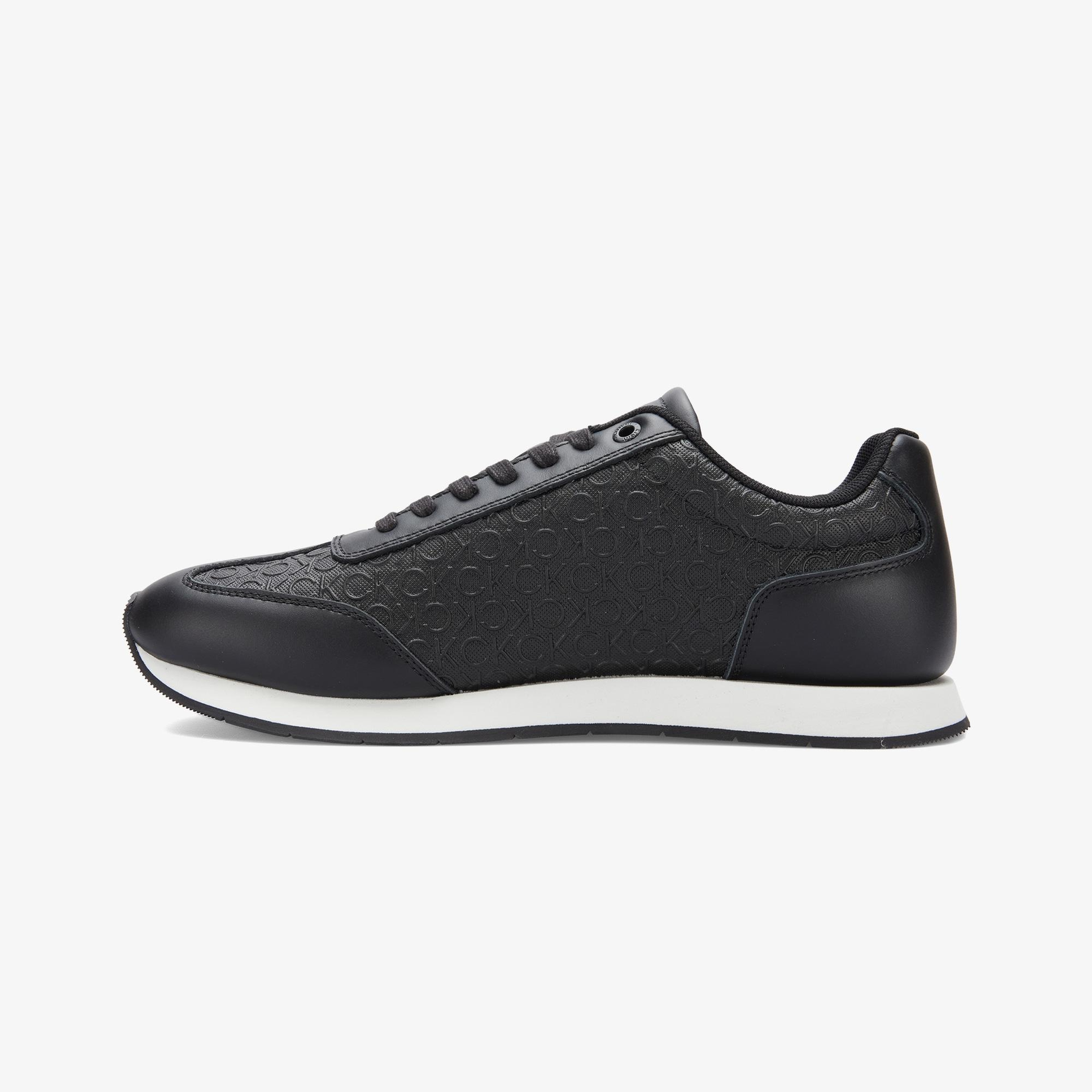 Calvin Klein Low Top Lace Up Erkek Siyah Sneaker