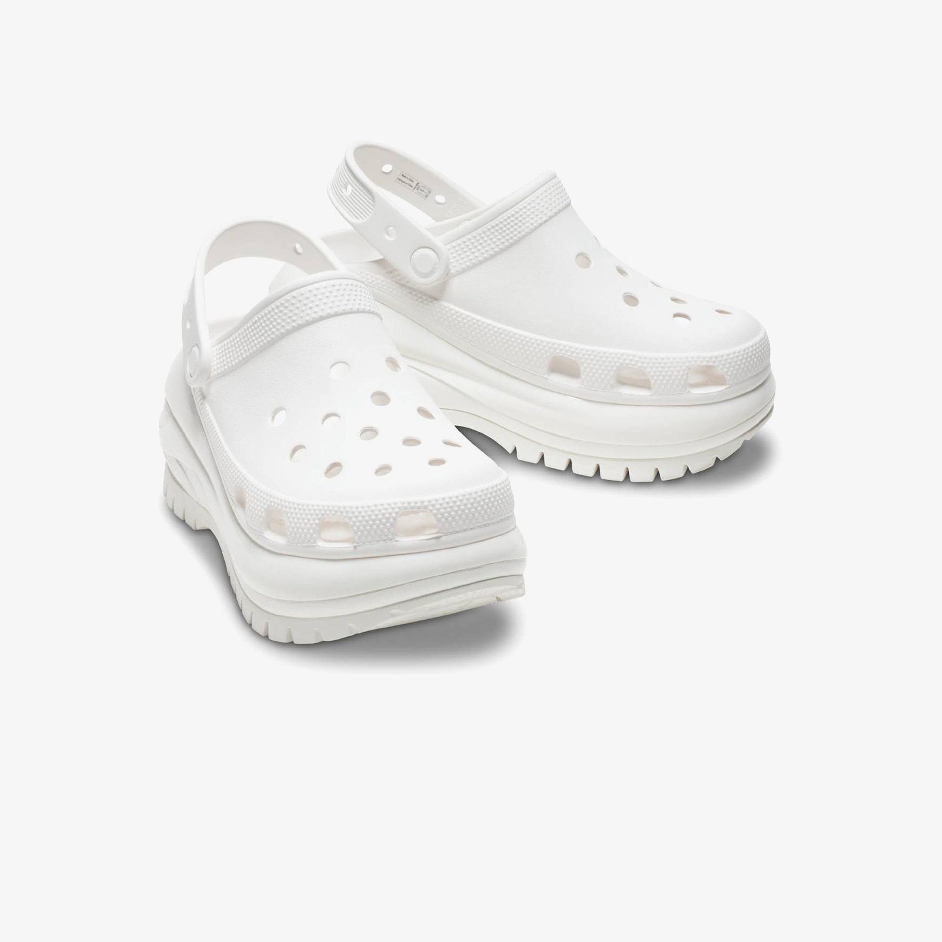 Crocs Classic Mega Crush  Kadın Beyaz Terlik