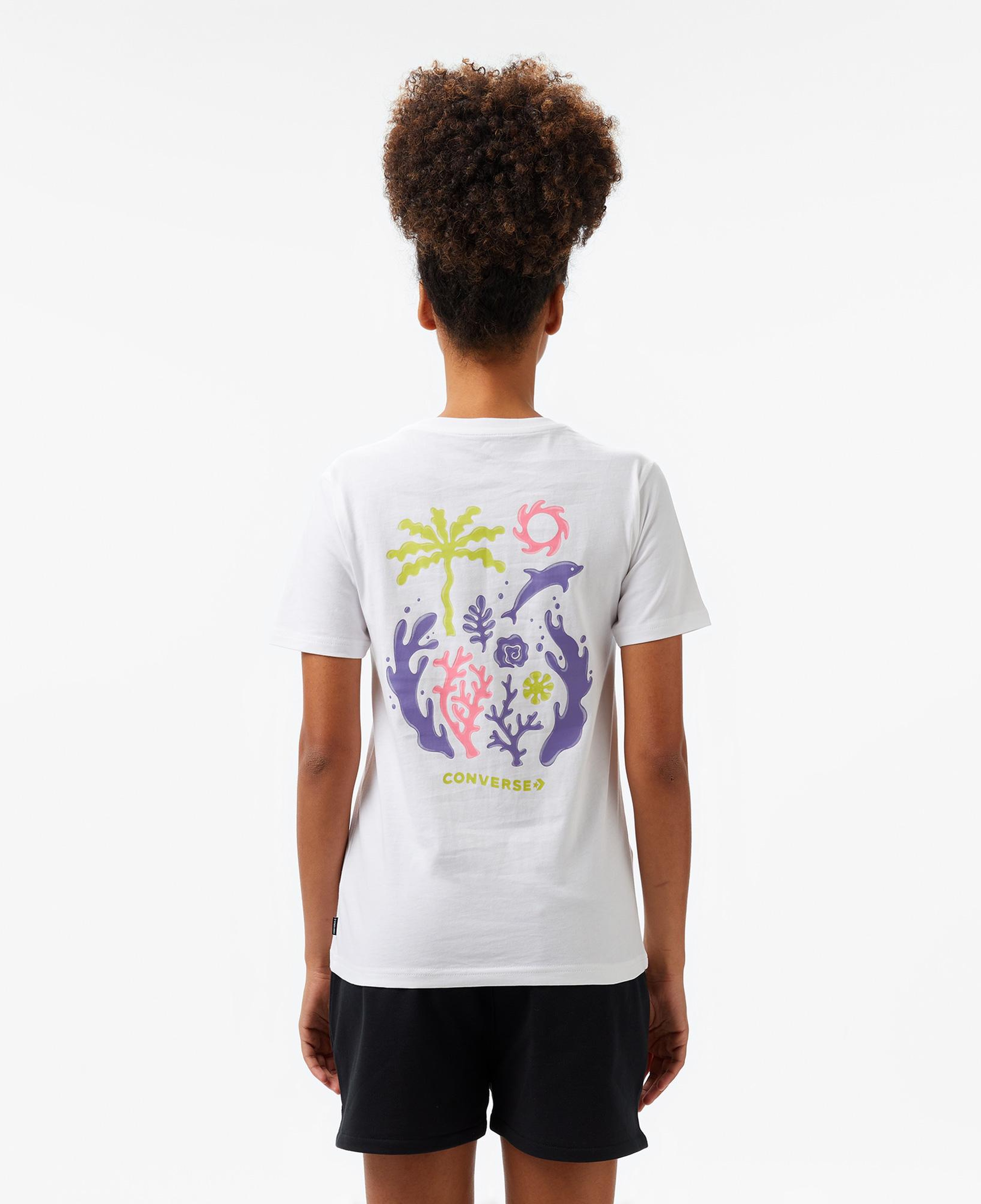 Converse Kadın Beyaz T-Shirt
