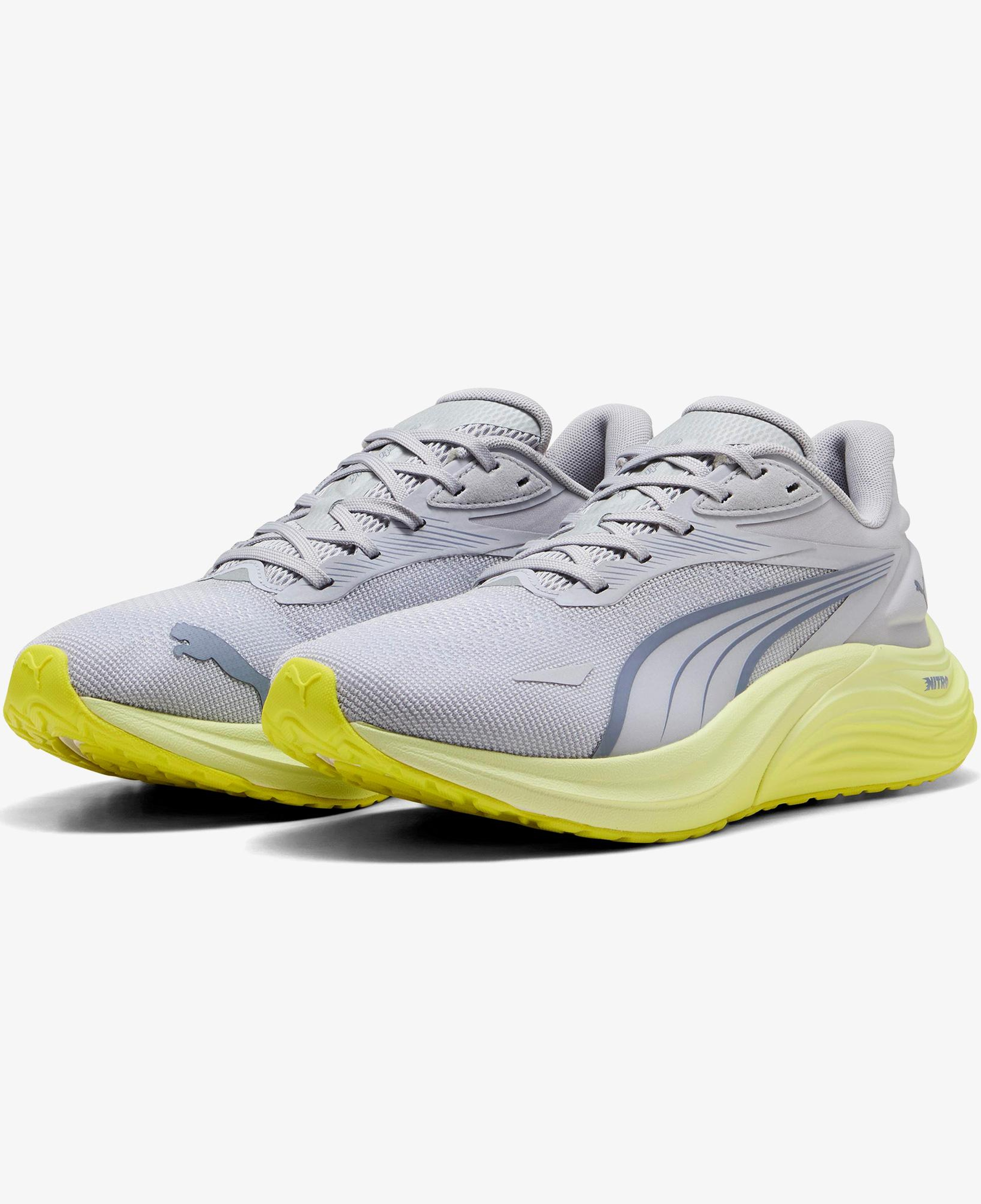 Puma Electrify Nitro 4 Erkek Gri Koşu Ayakkabısı