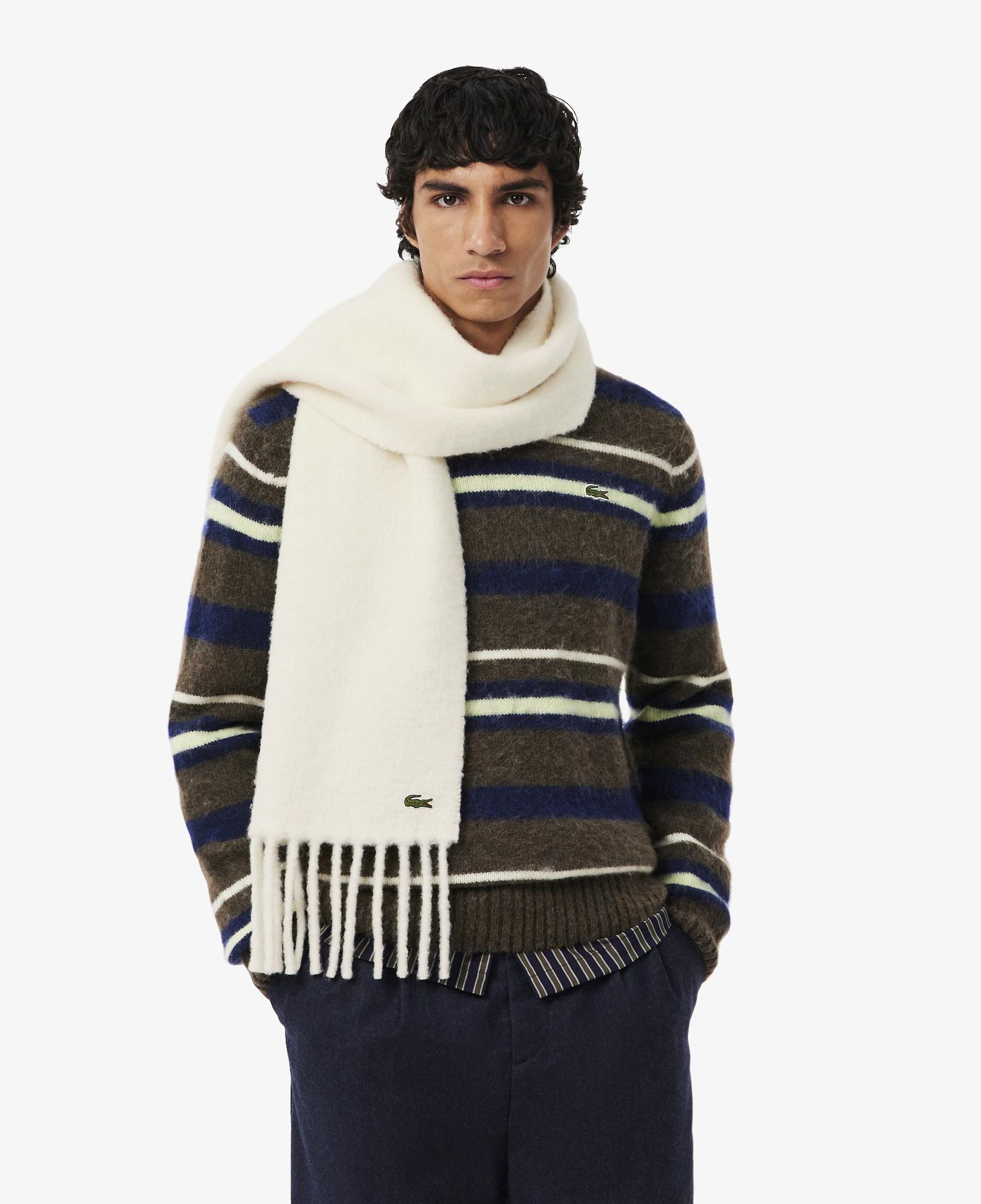 Lacoste Unisex Krem Atkı