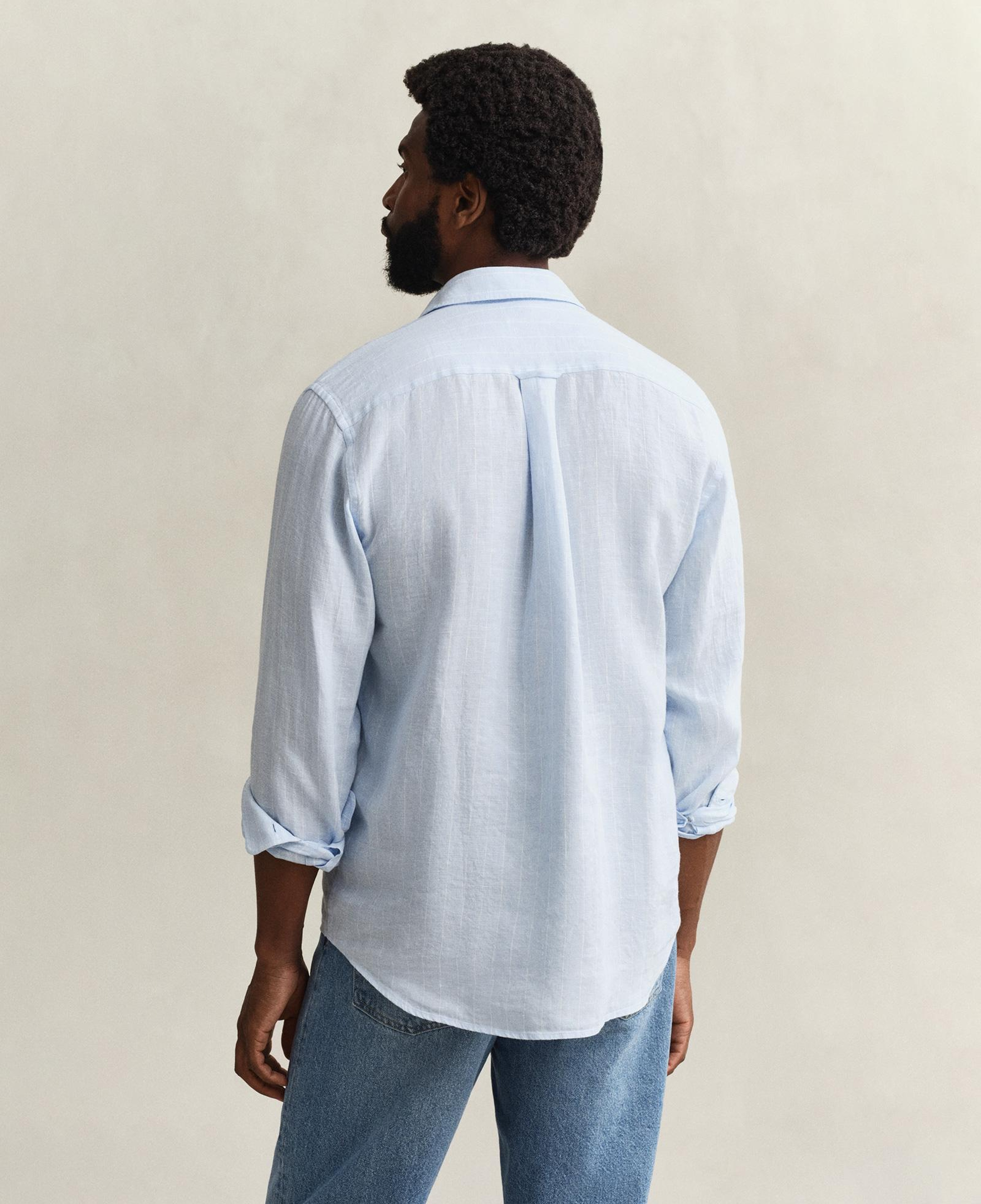 GANT Erkek Mavi Regular Fit Çizgili Gömlek