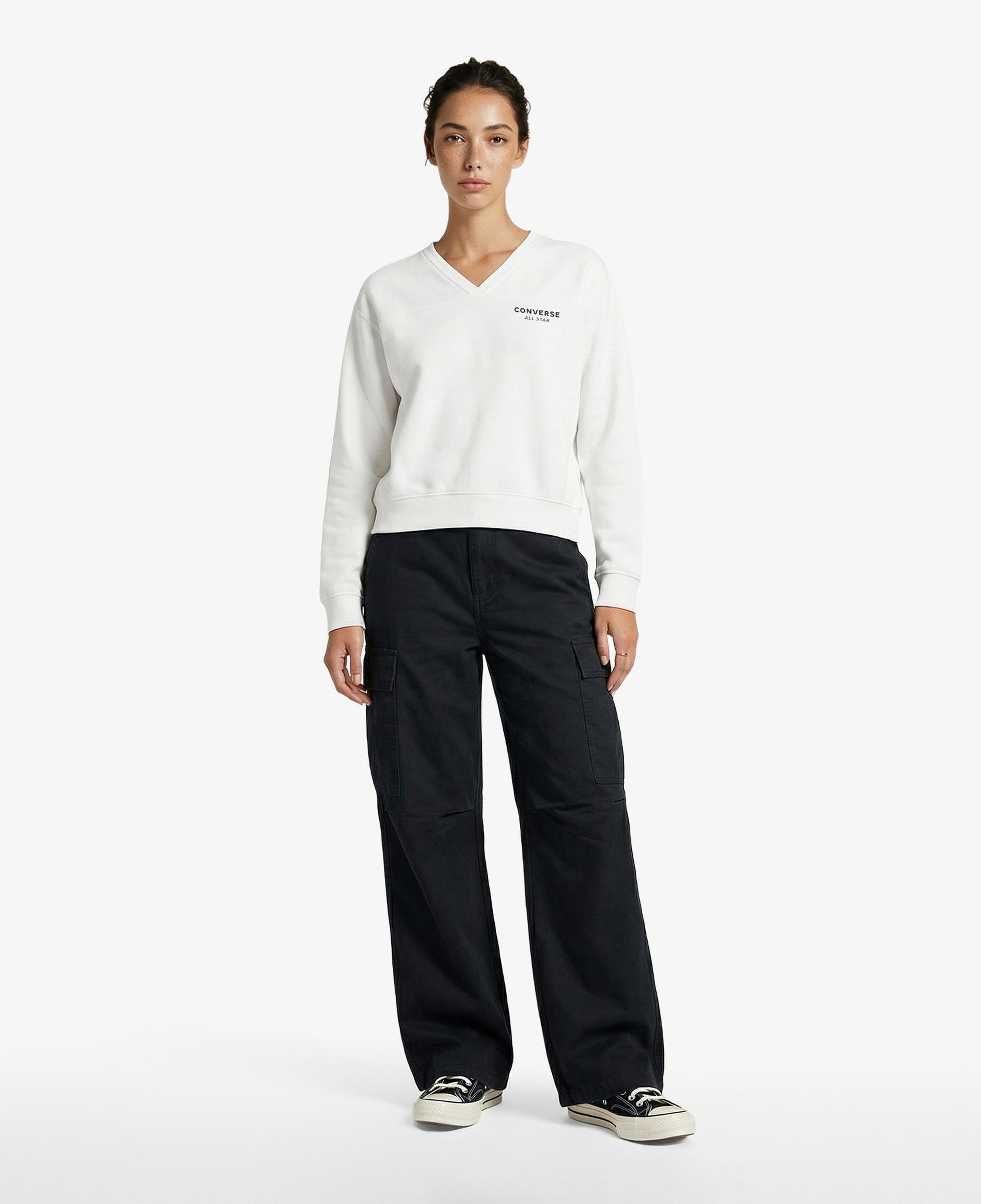 Converse Kadın Beyaz Sweatshirt