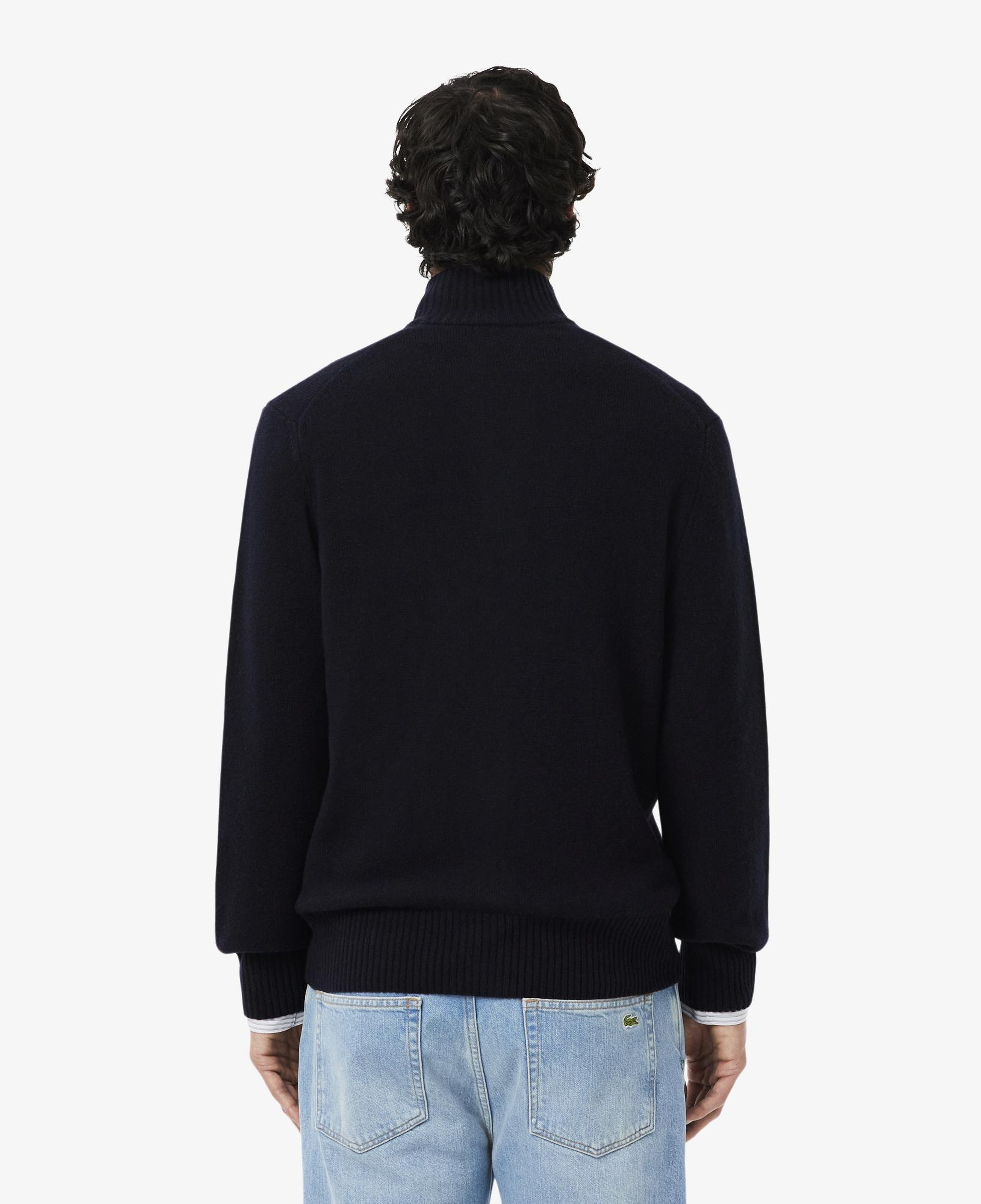 Lacoste Carded Wool Zipped Sweater