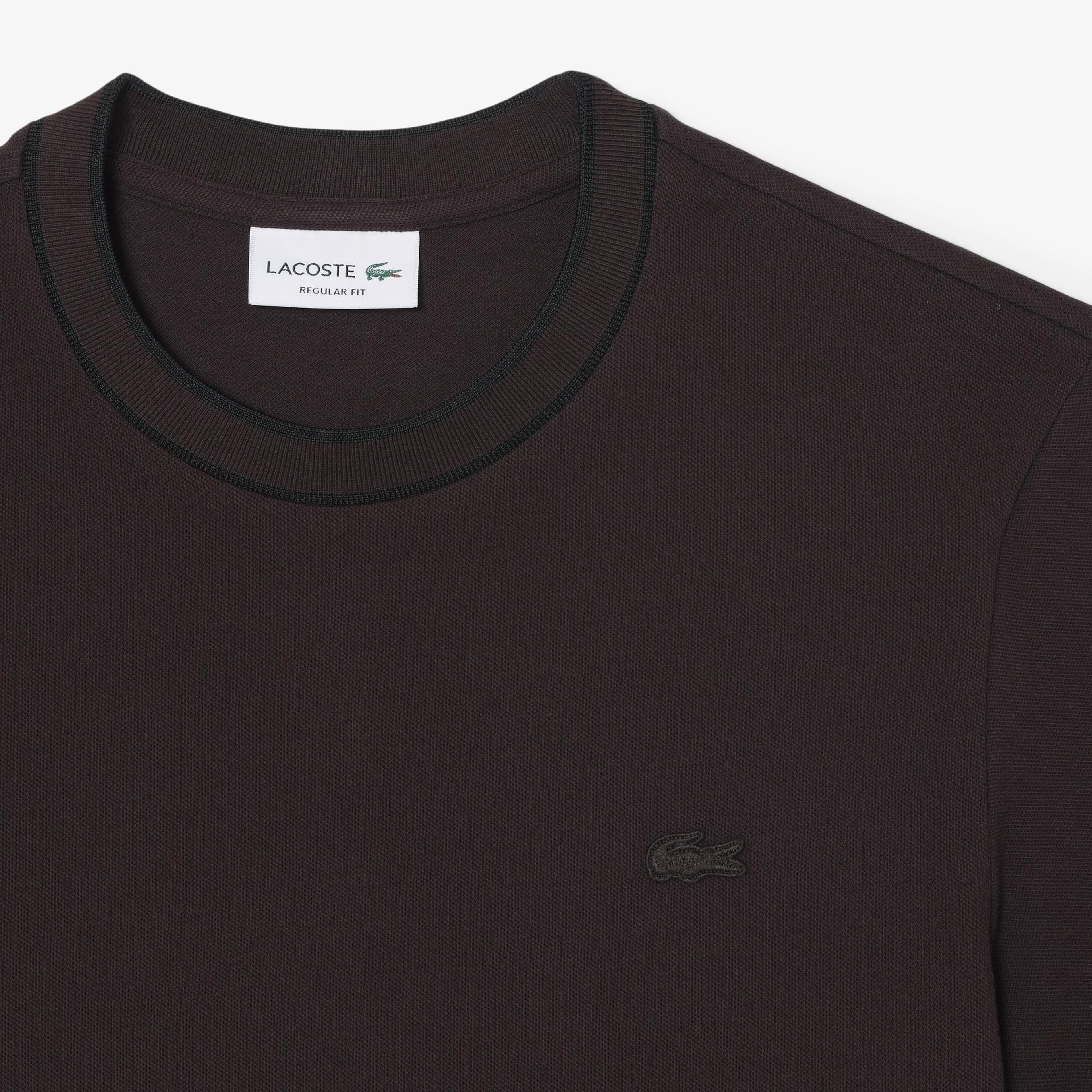 Lacoste Erkek Regular Fit Bisiklet Yaka Kahverengi T-Shirt