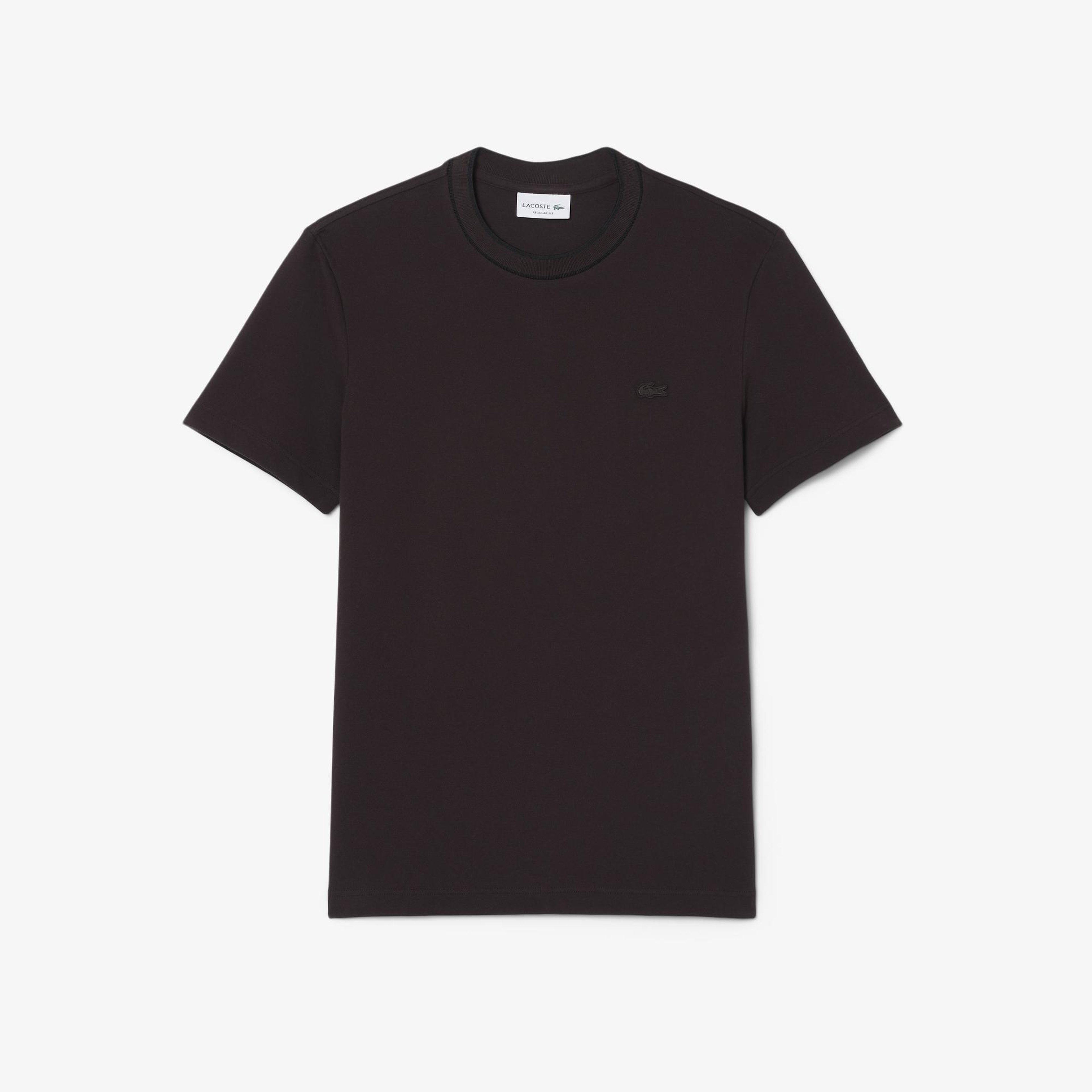 Lacoste Erkek Regular Fit Bisiklet Yaka Kahverengi T-Shirt