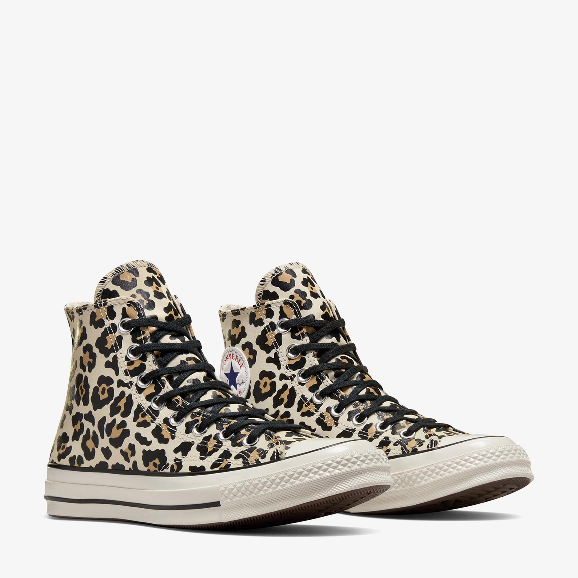 Converse Chuck 70 Leopard Print Unisex Krem Sneaker