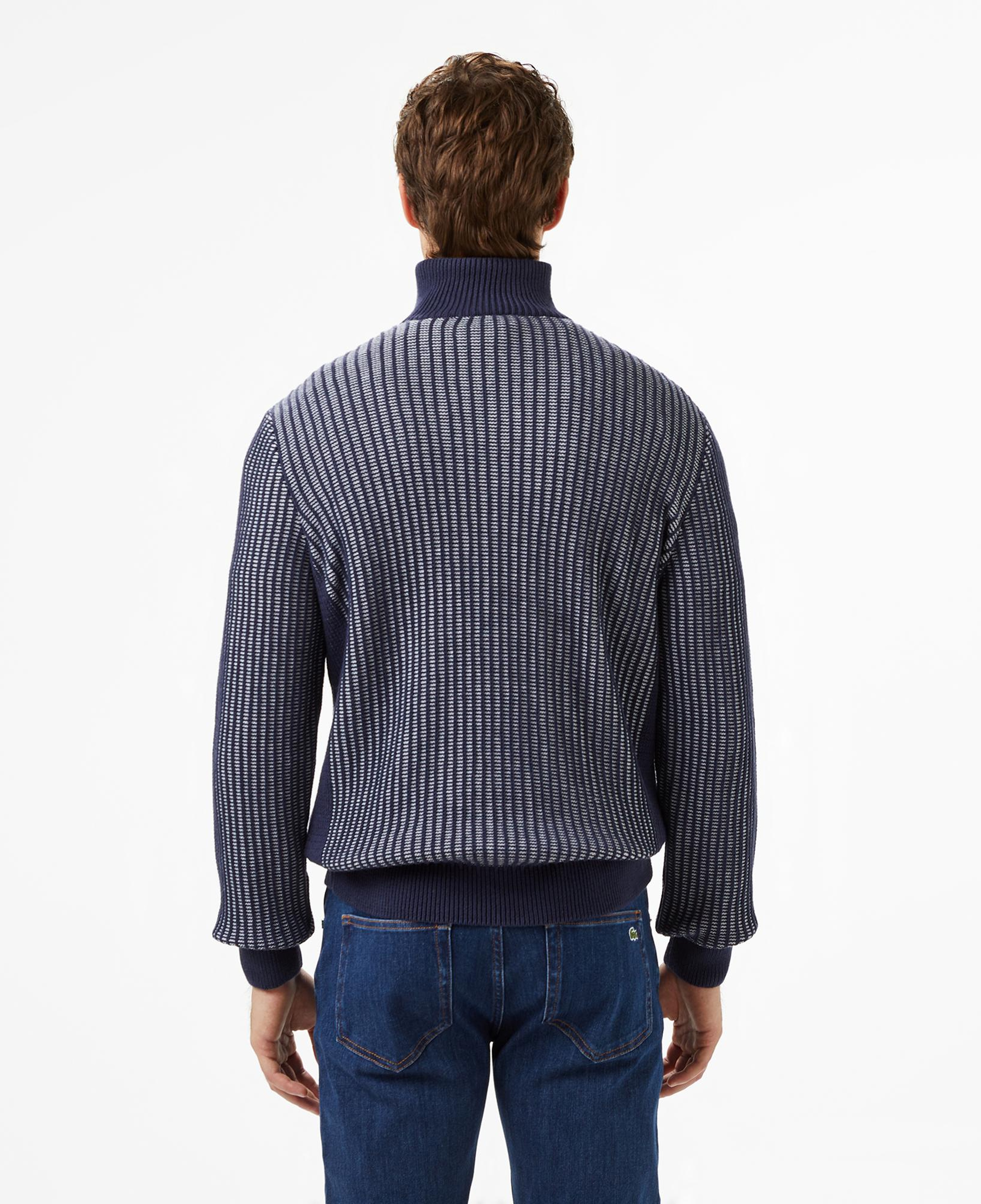 Lacoste Regular Fit Erkek Mavi Süveter