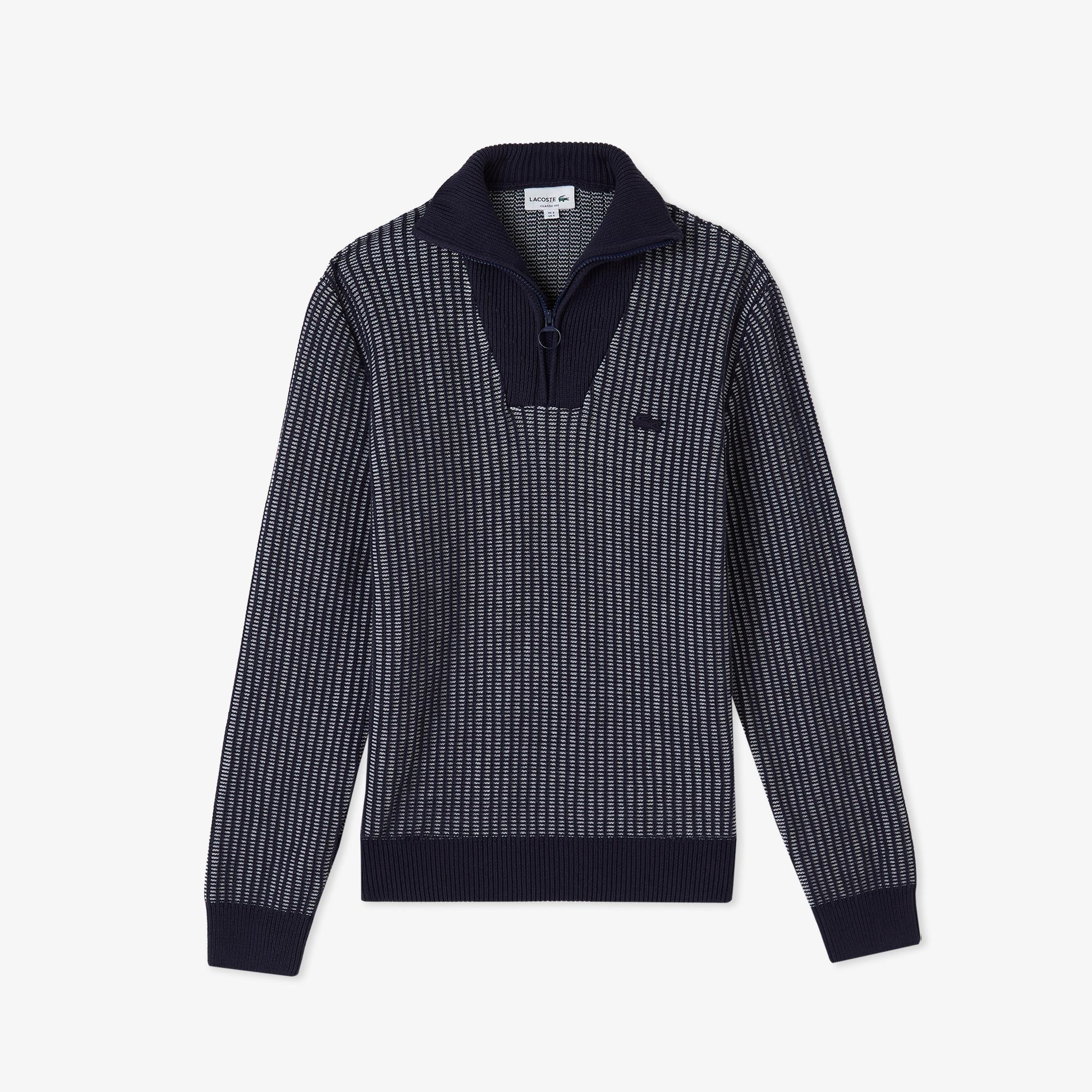 Lacoste Regular Fit Erkek Mavi Süveter