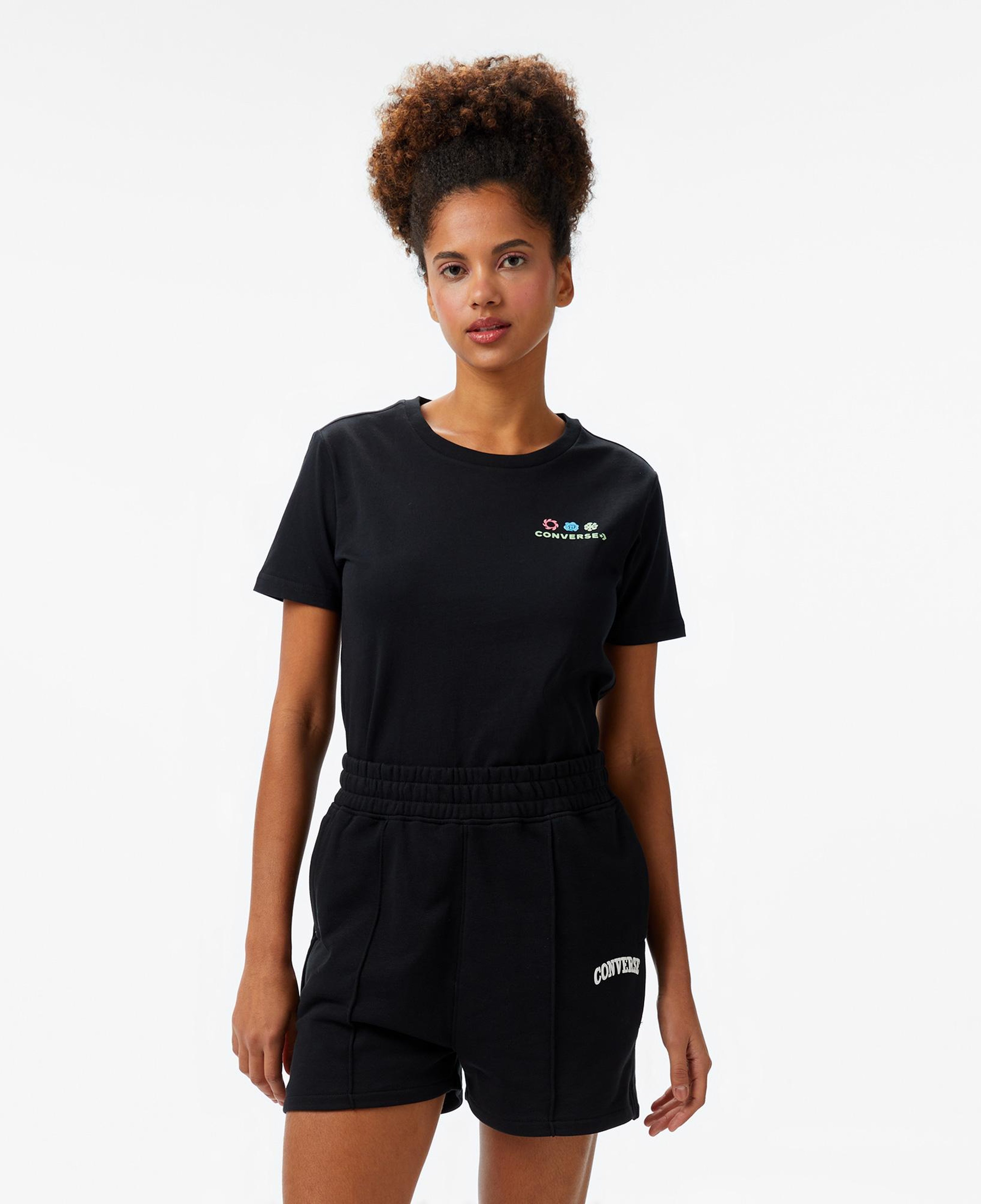 Converse Kadın Siyah T-Shirt