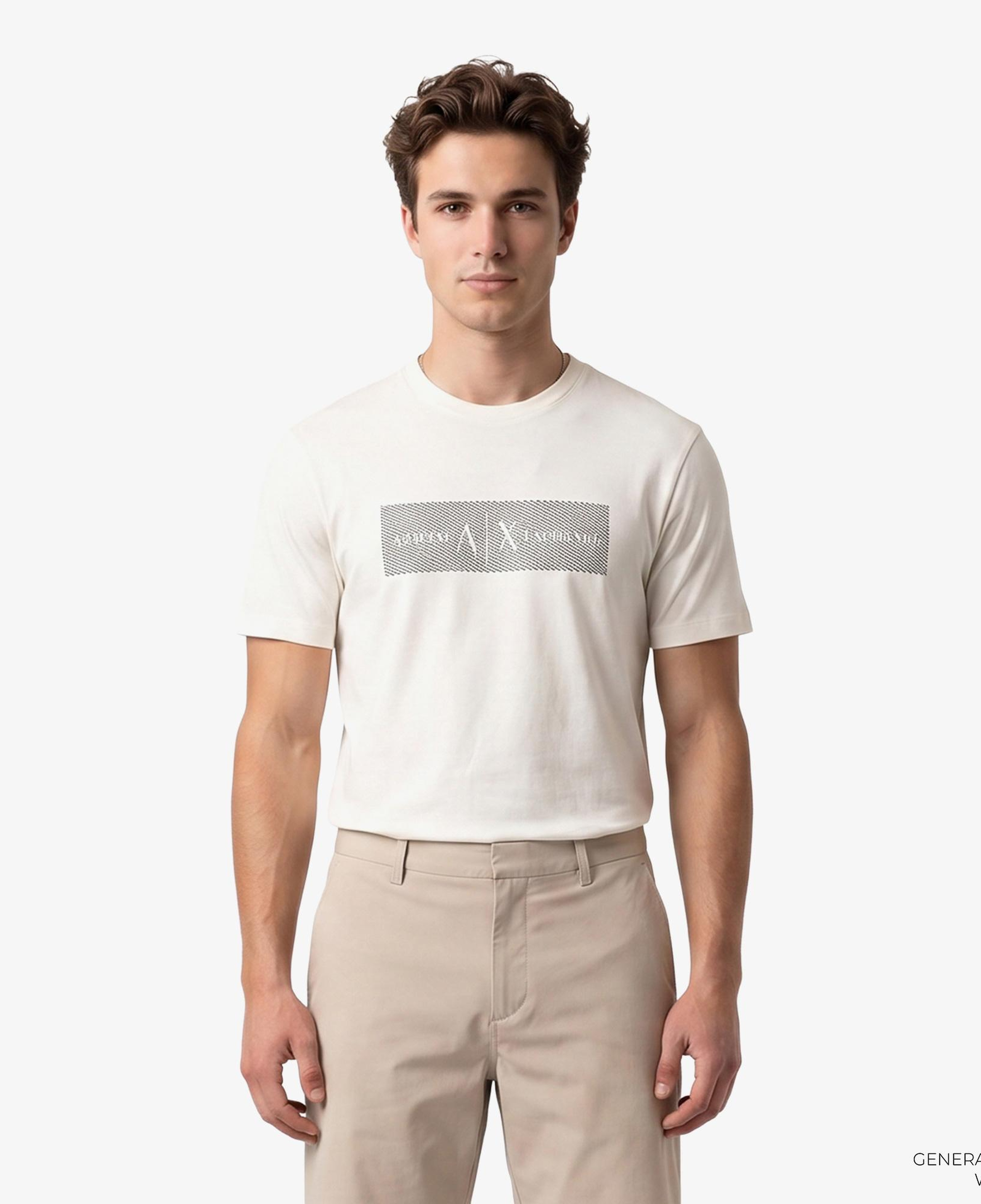 Armani Exchange Erkek Krem Rengi T-Shirt