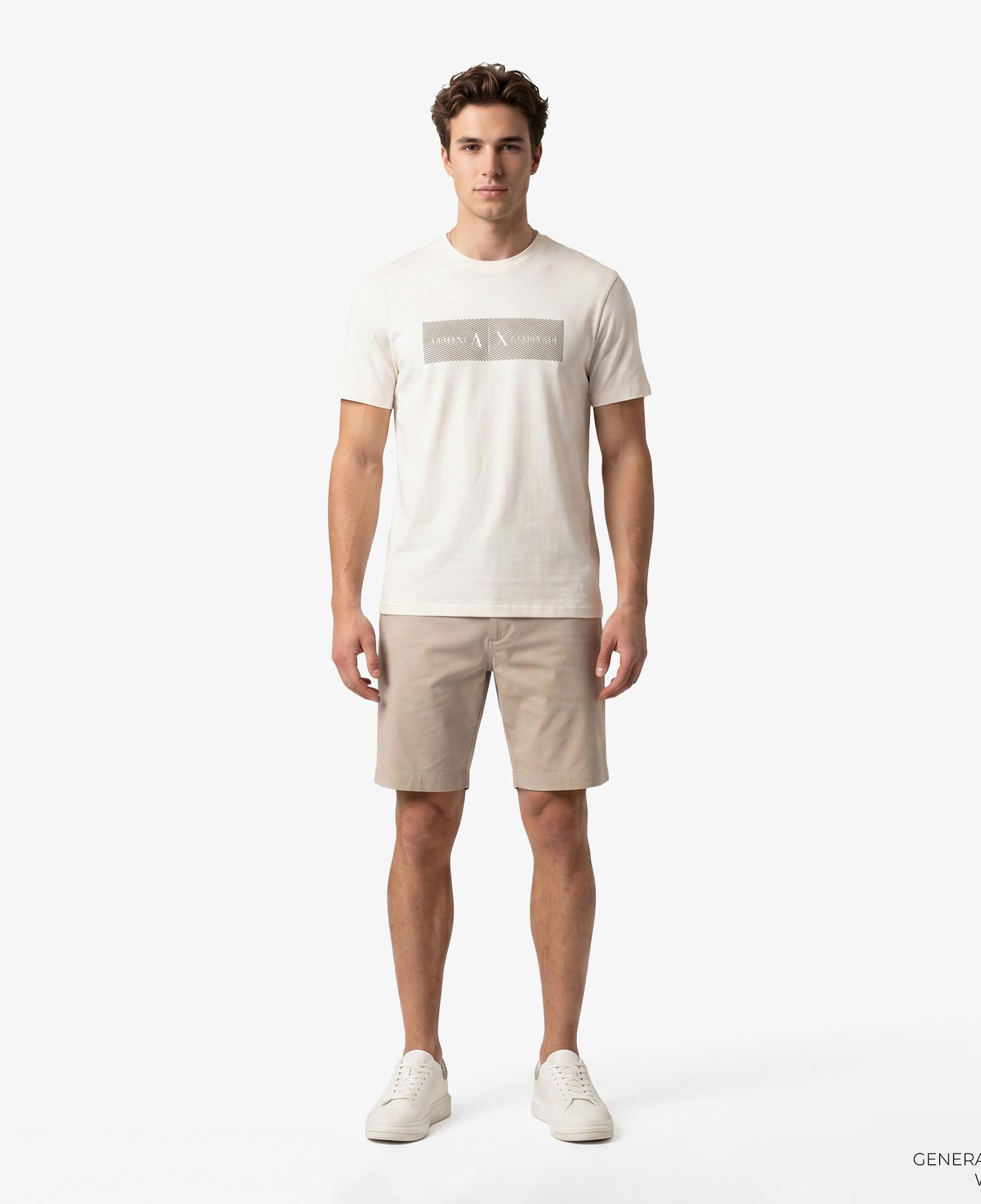 Armani Exchange Erkek Krem Rengi T-Shirt