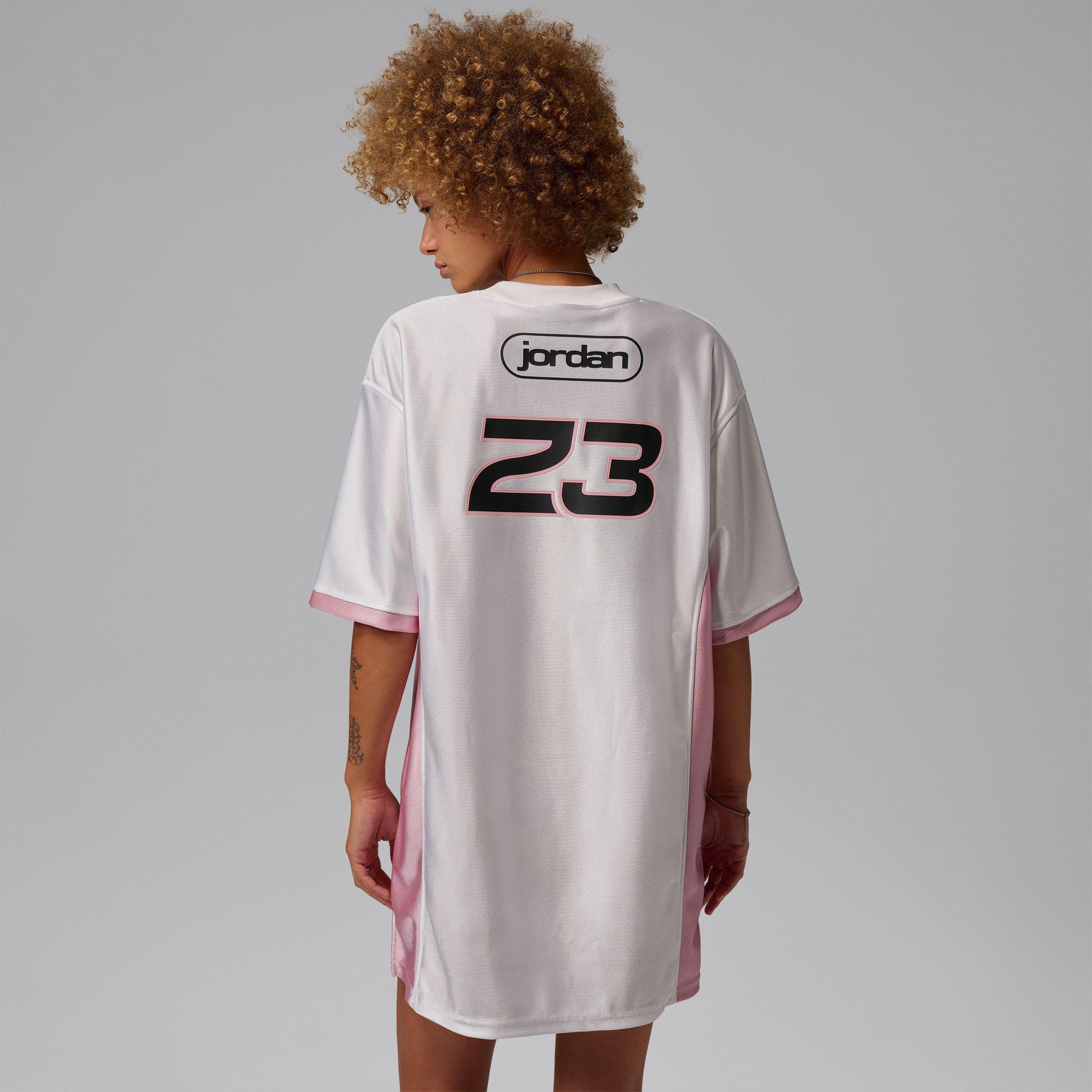 Jordan Brooklyn Jersey Kadın Beyaz Elbise
