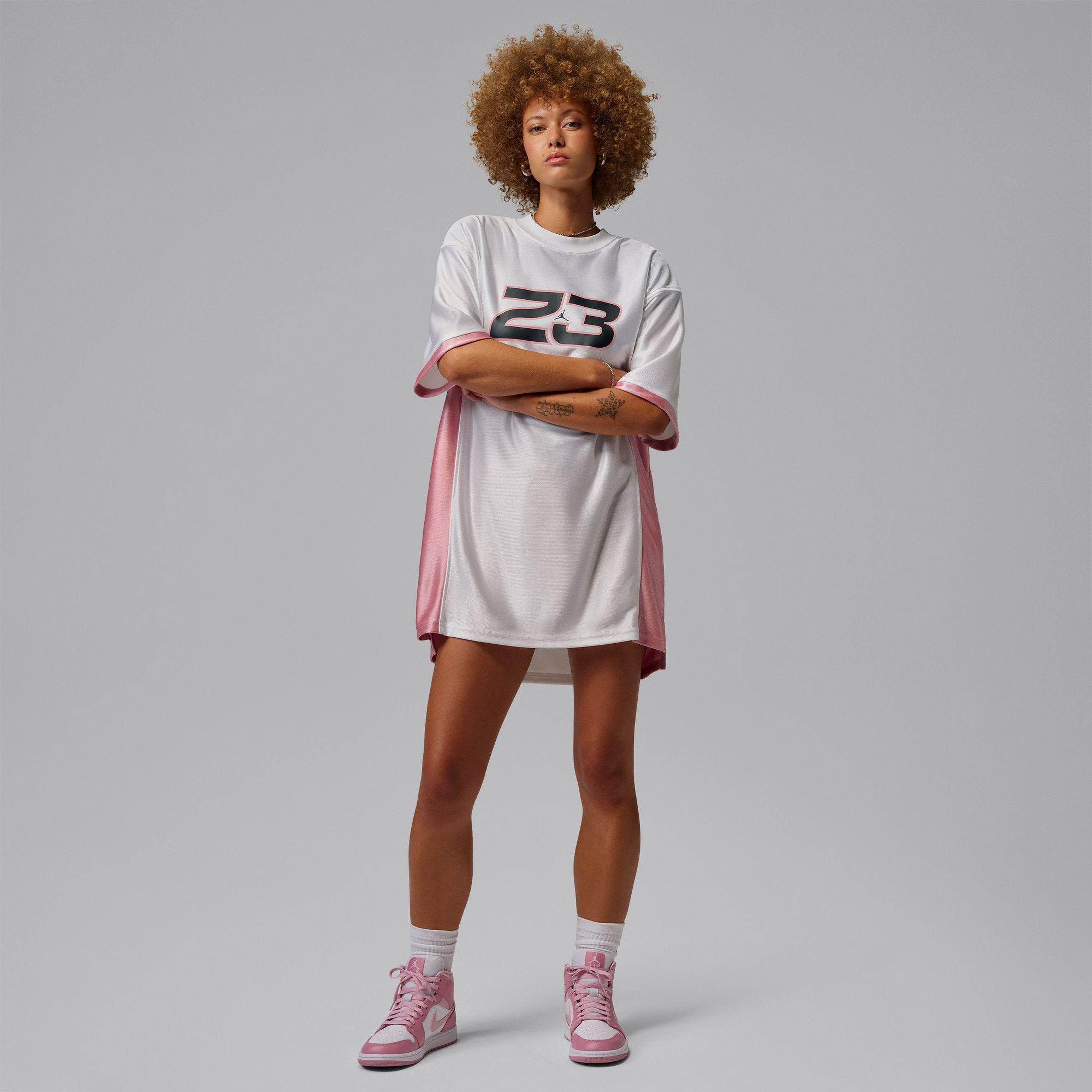 Jordan Brooklyn Jersey Kadın Beyaz Elbise
