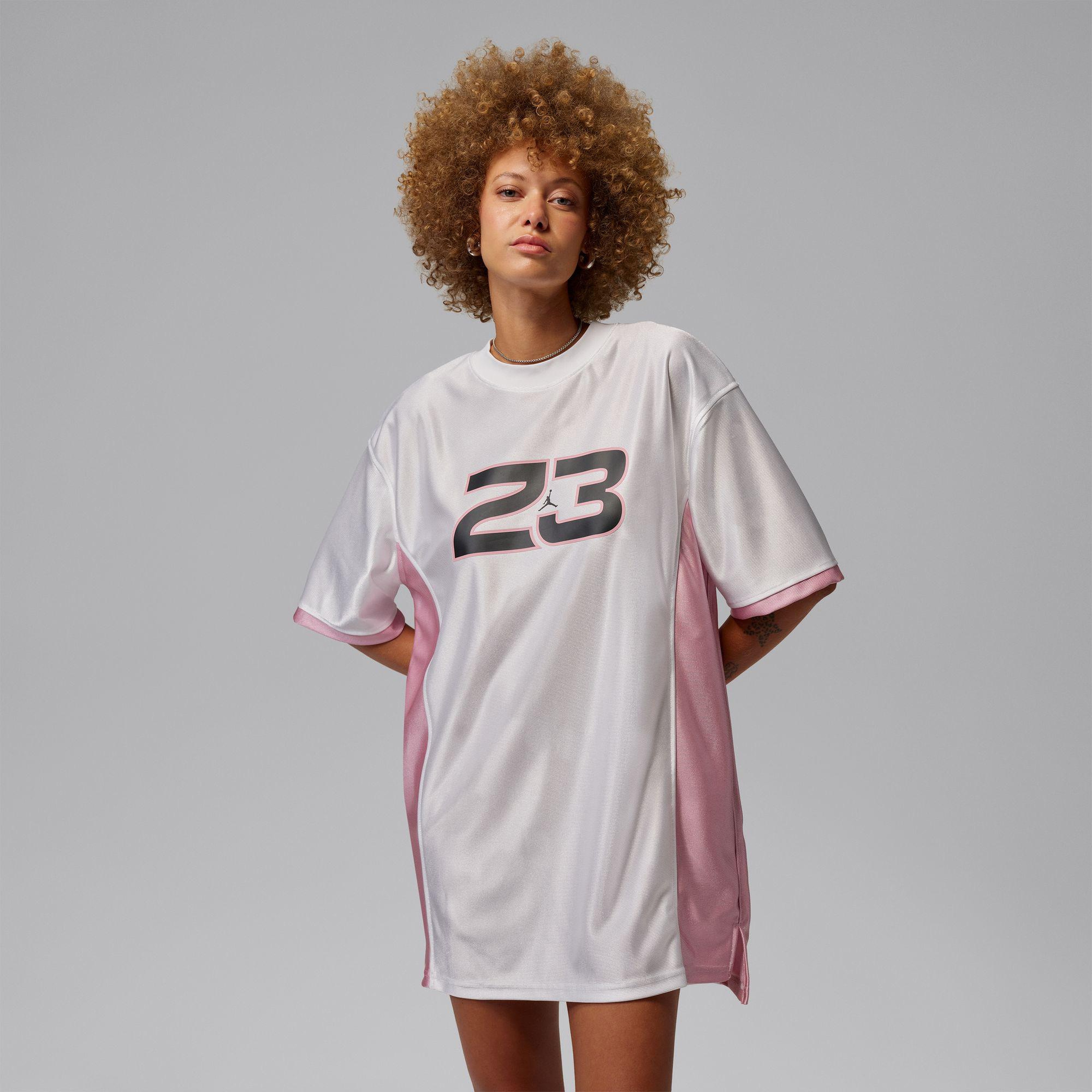 Jordan Brooklyn Jersey Kadın Beyaz Elbise