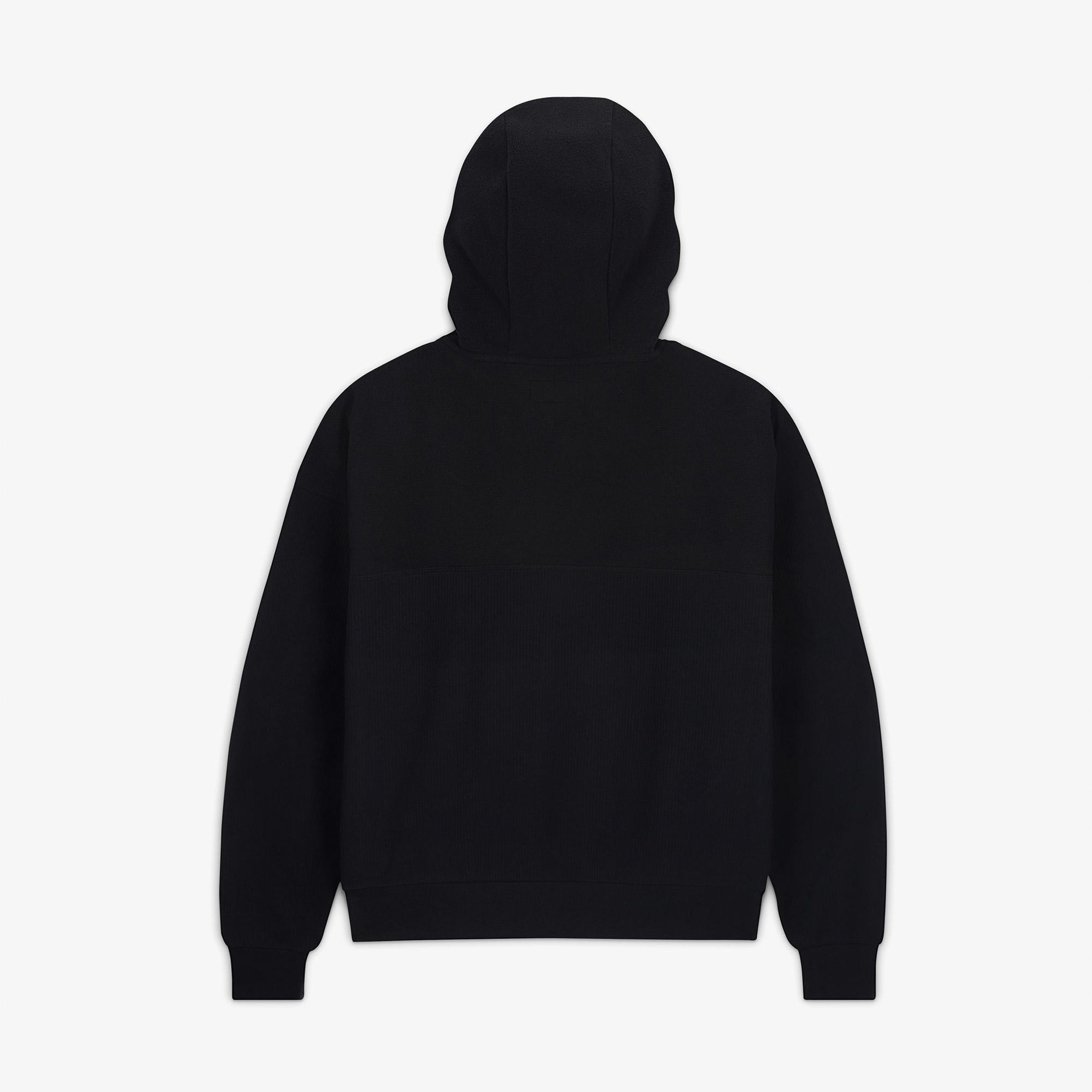 Converse Classic Kadın Siyah Yarım Fermuarlı Hoodie