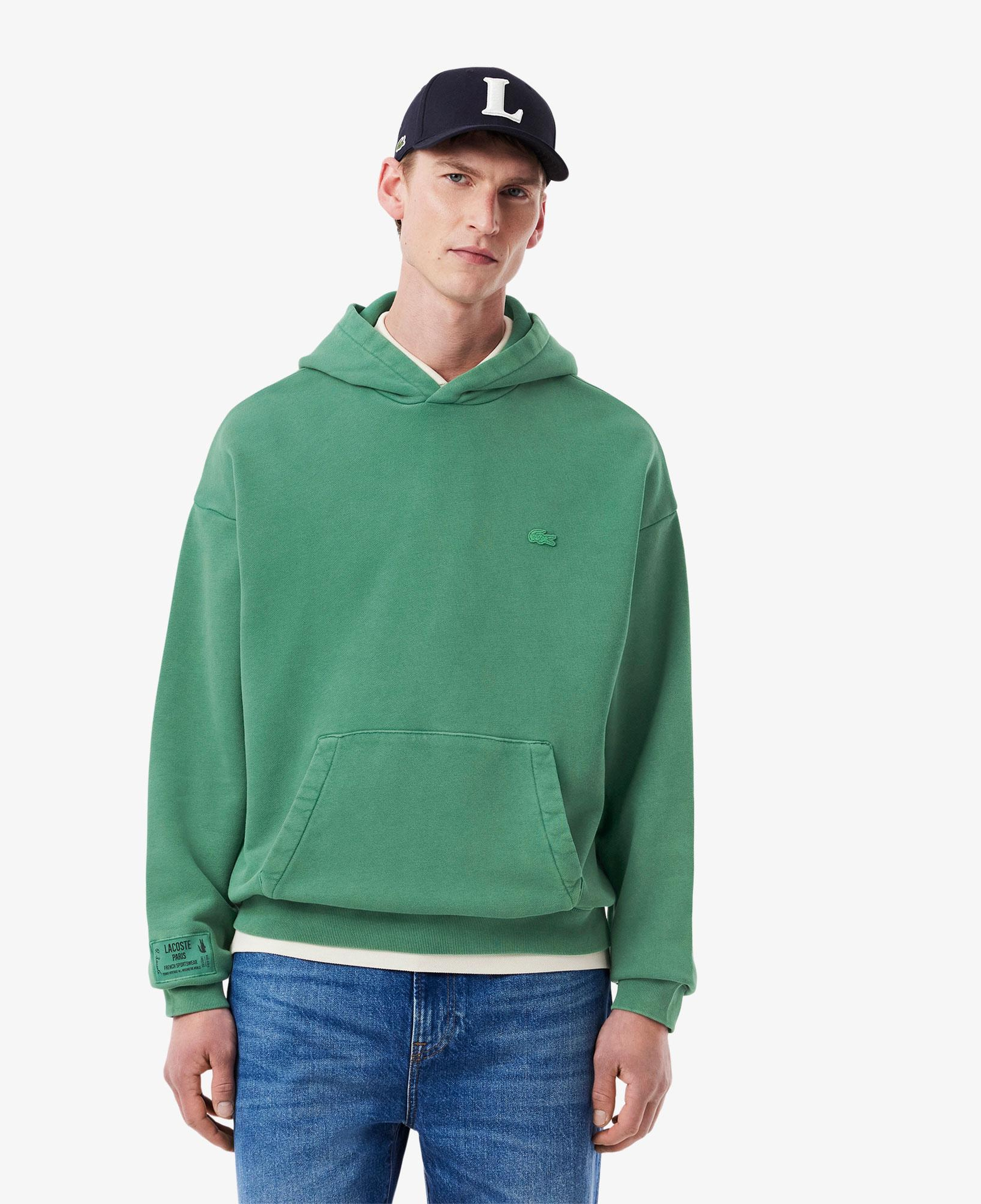 Lacoste Effect Erkek Yeşil Sweatshirt