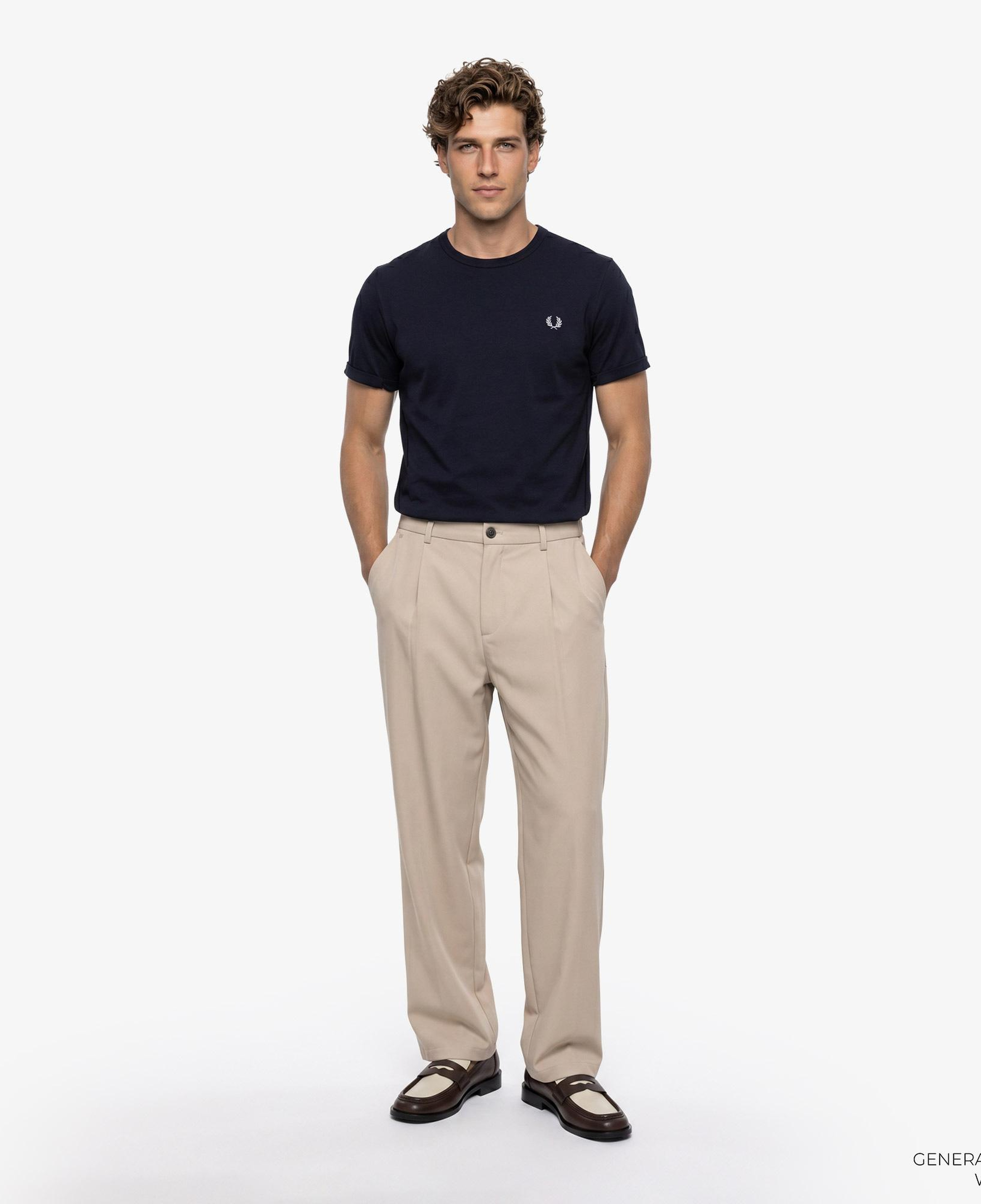 Fred Perry Ringer Erkek Lacivert T-Shirt