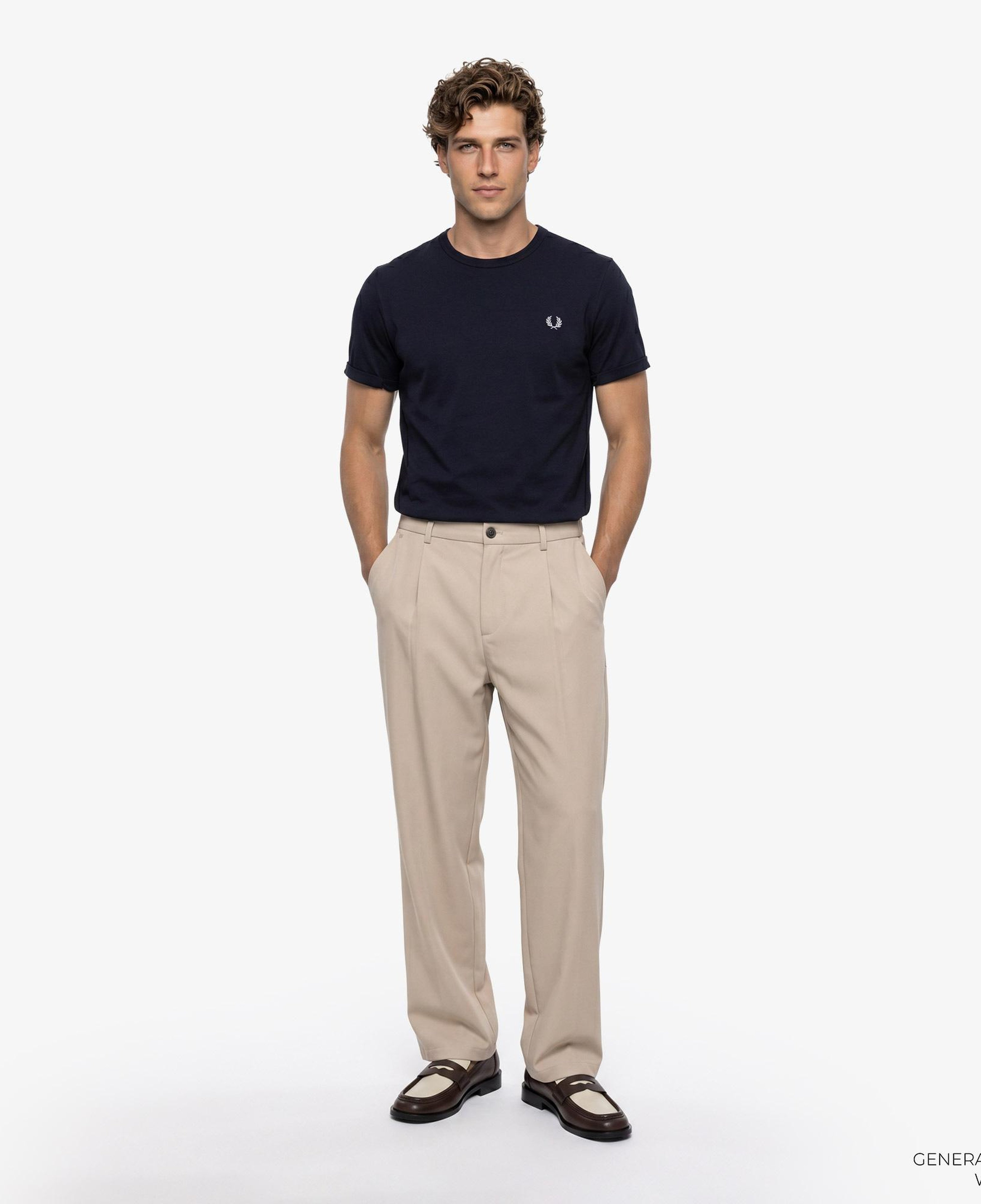 Fred Perry Ringer Erkek Lacivert T-Shirt