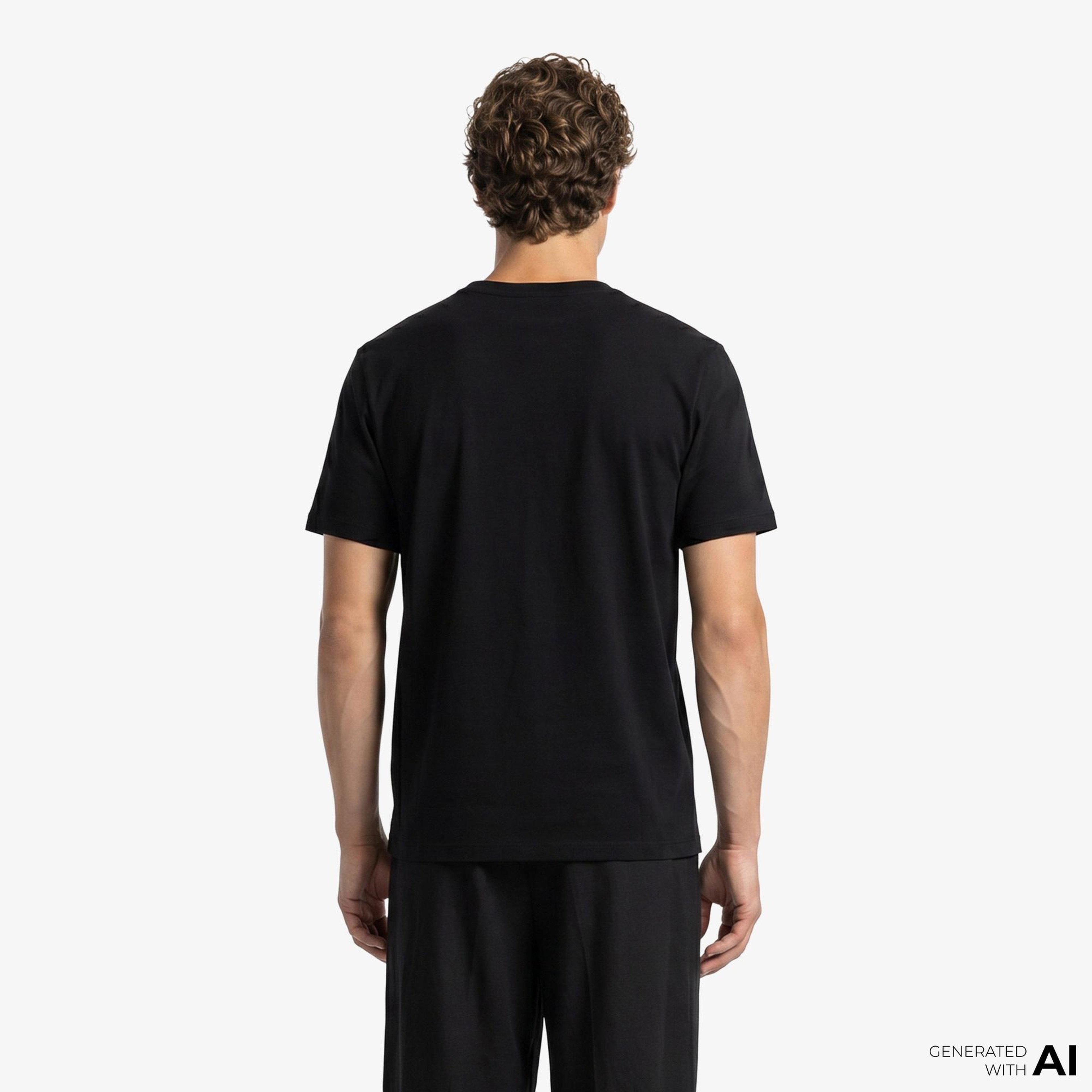 Fred Perry Crew Neck Erkek Siyah T-Shirt