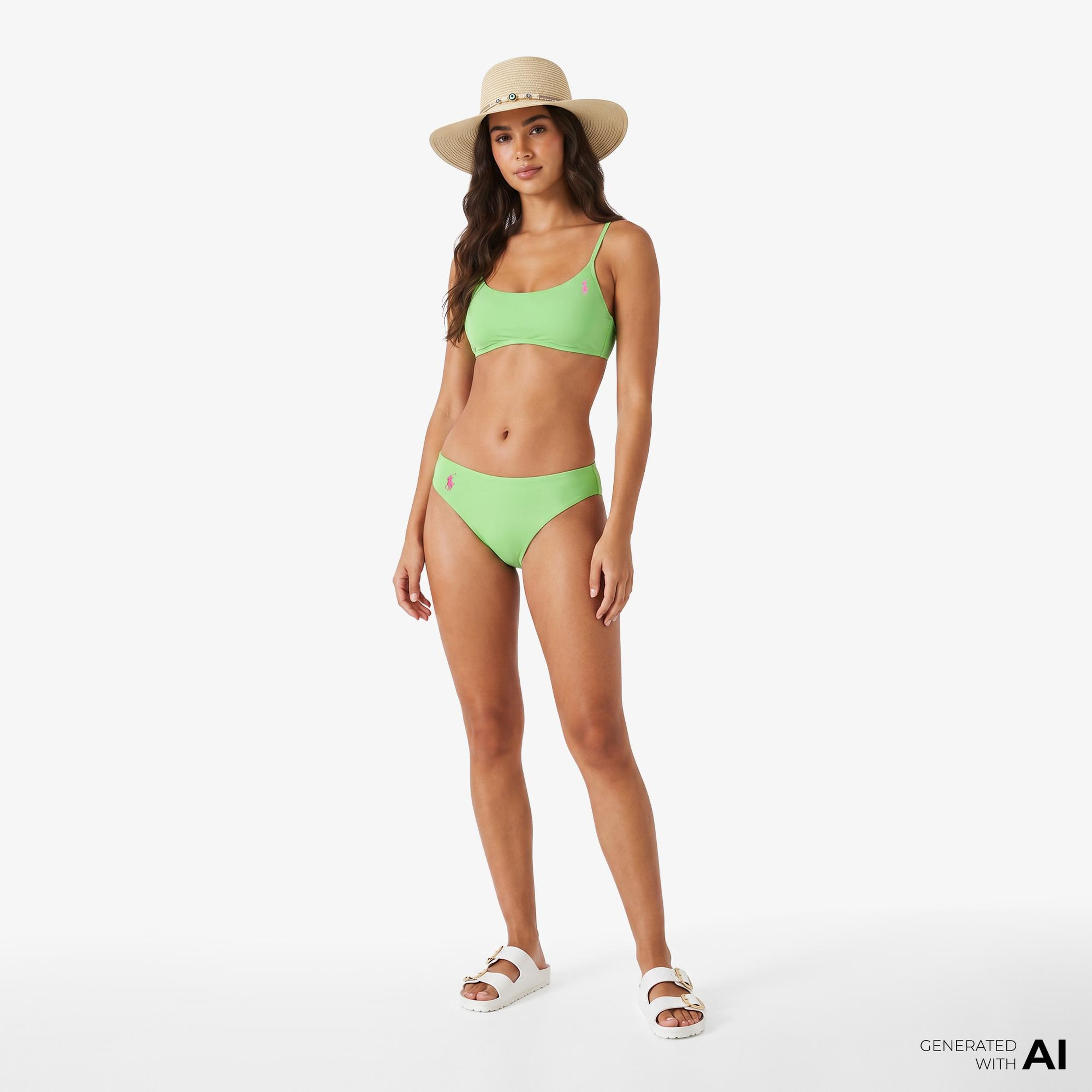 Polo Ralph Lauren Modern High Leg Kadın Yeşil Bikini Altı
