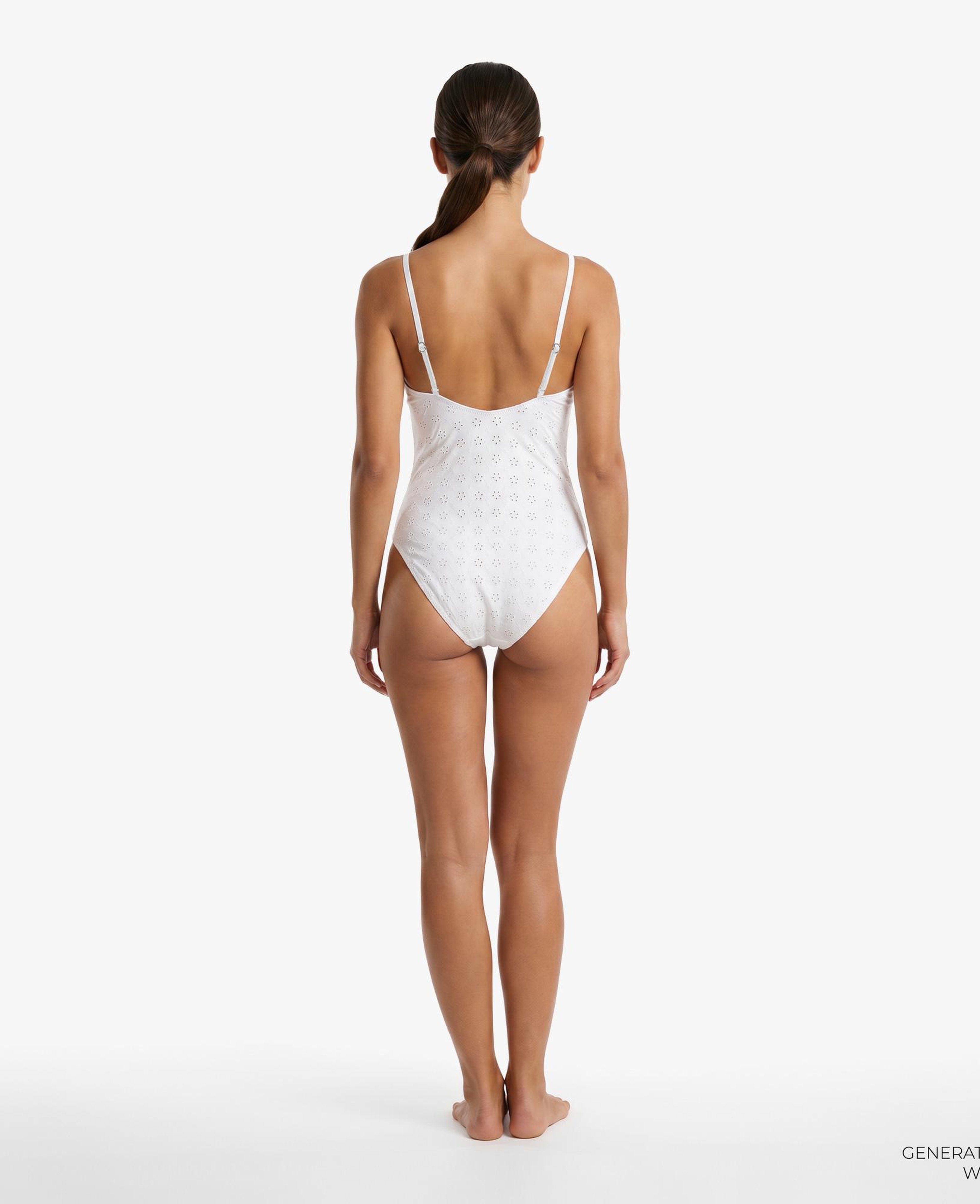 Polo Ralph Lauren Keyhole Lingerie Kadın Beyaz Mayo