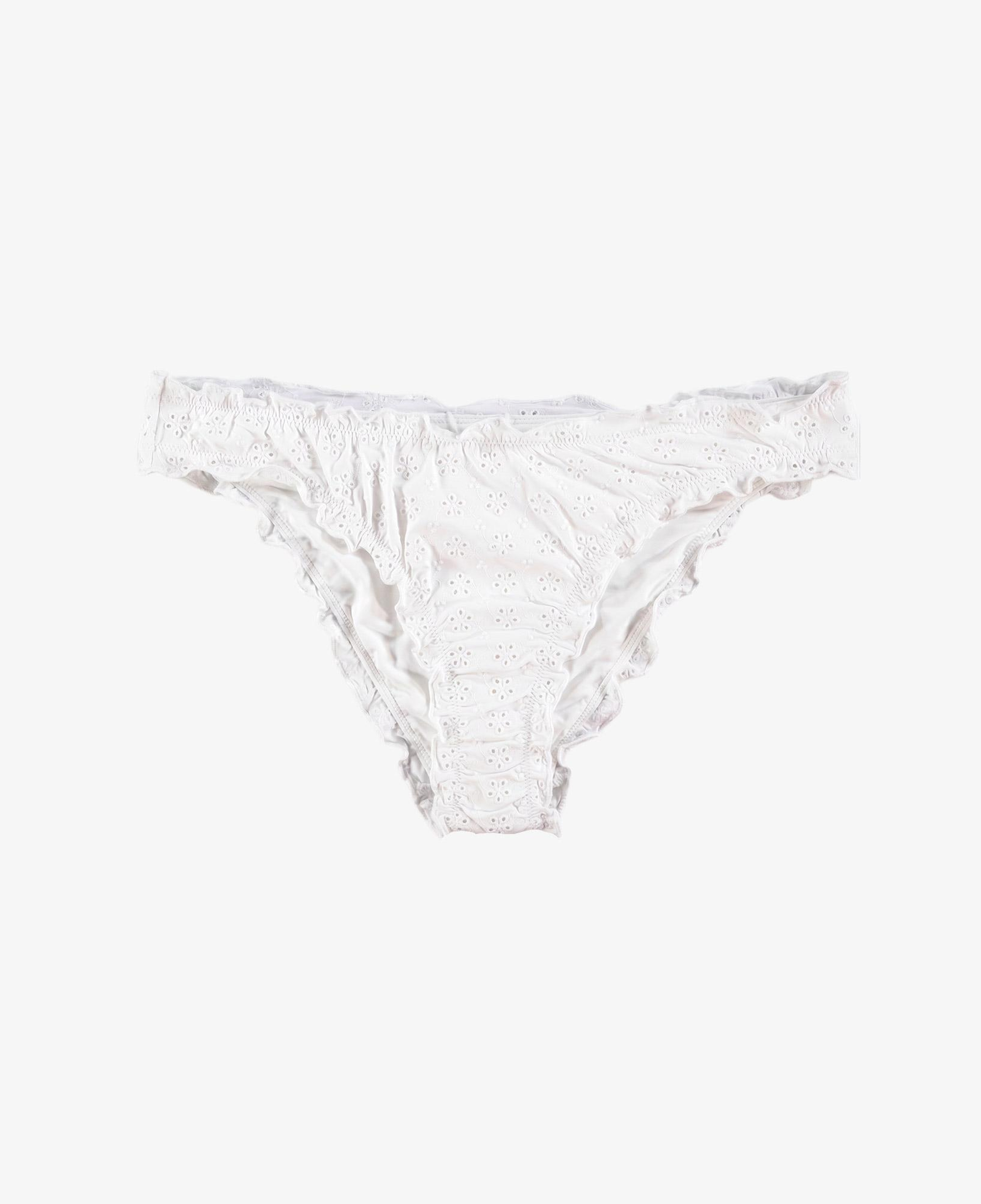 Polo Ralph Lauren Ruffle High Leg Scoop Kadın Beyaz Bikini Altı