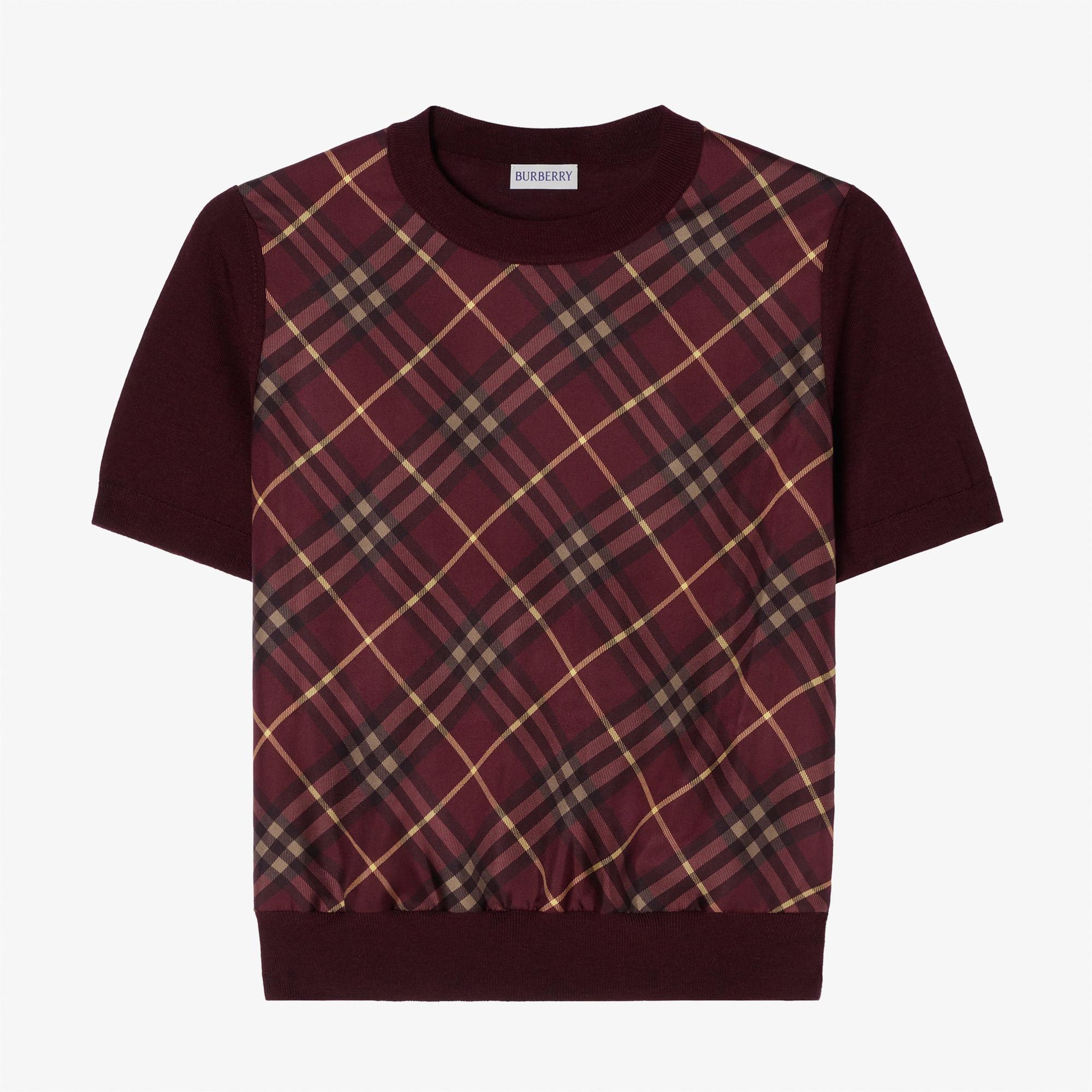 Burberry Sandrina Slk Kadın Bordo Triko