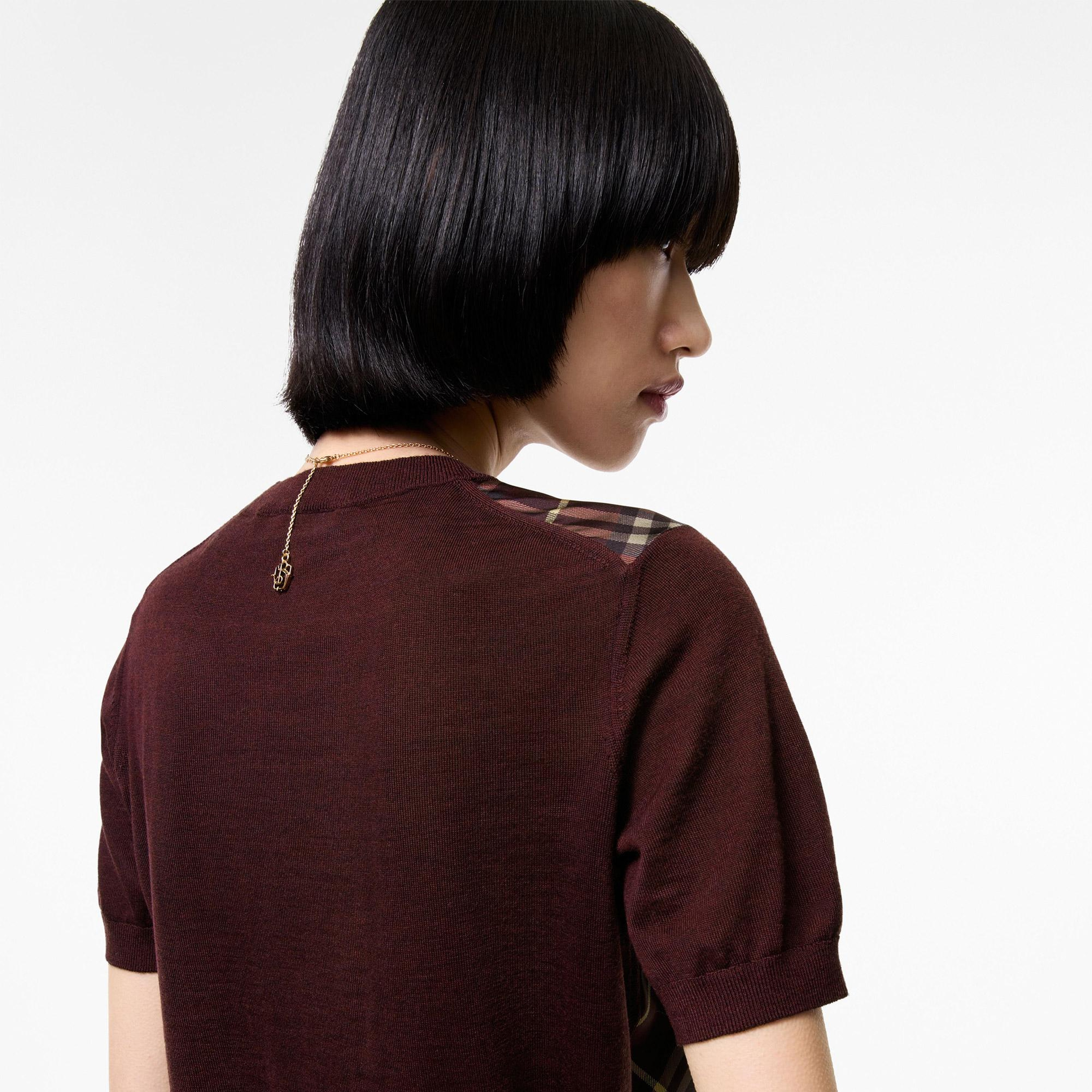 Burberry Sandrina Slk Kadın Bordo Triko