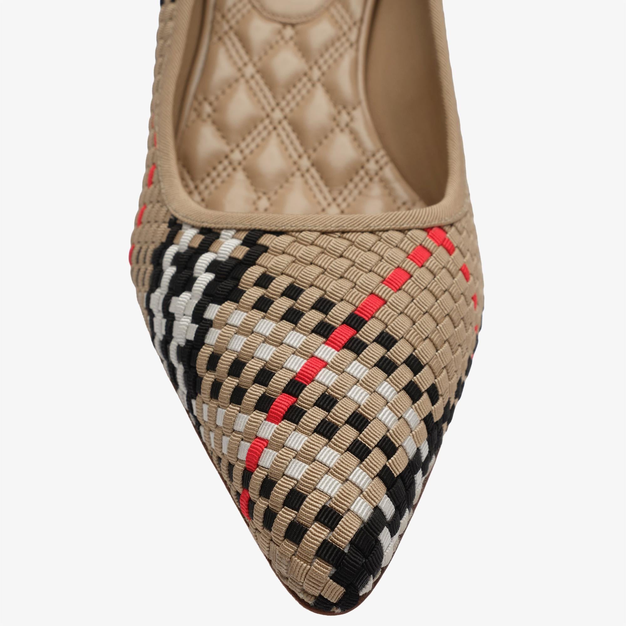 Burberry Dame Pump 55 Kadın Bej Klasik Ayakkabı
