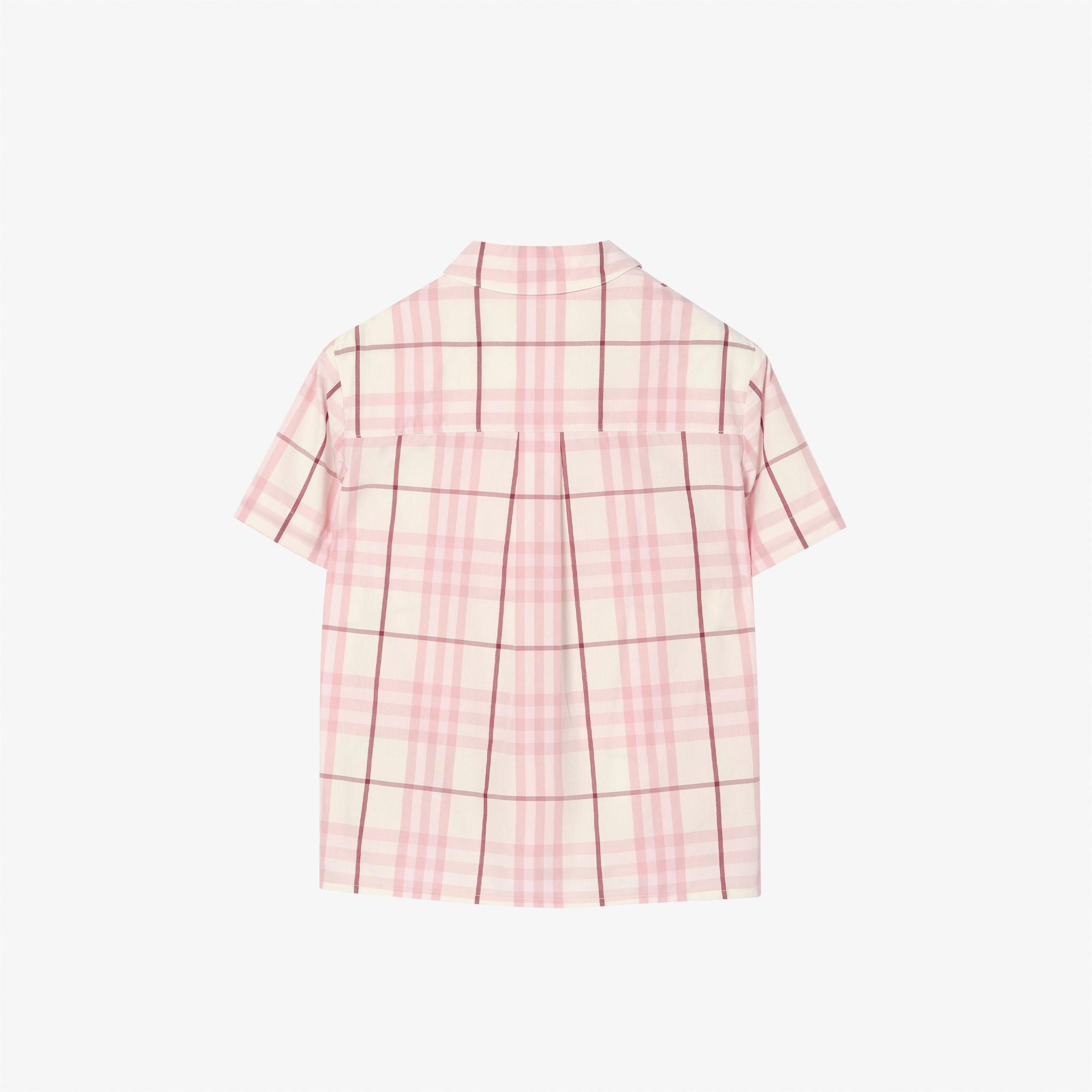 Burberry Check Sybil Çocuk Pembe Gömlek