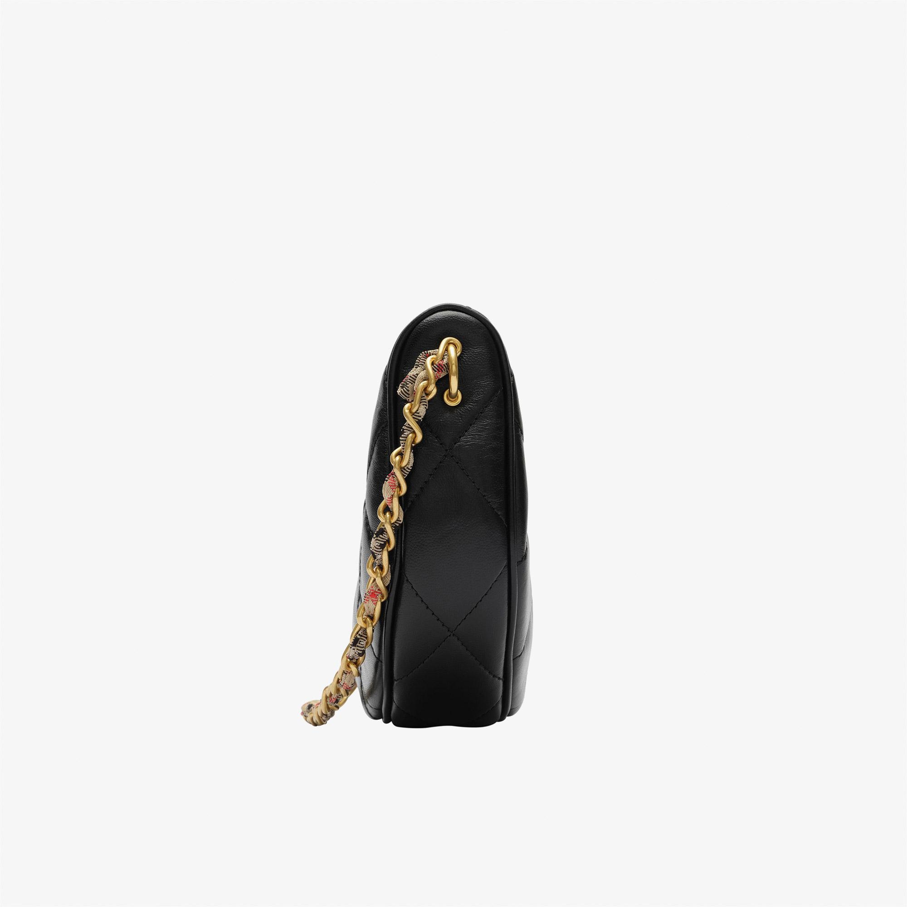 Burberry Horseshoe Chain Kadın Siyah Omuz Çantası