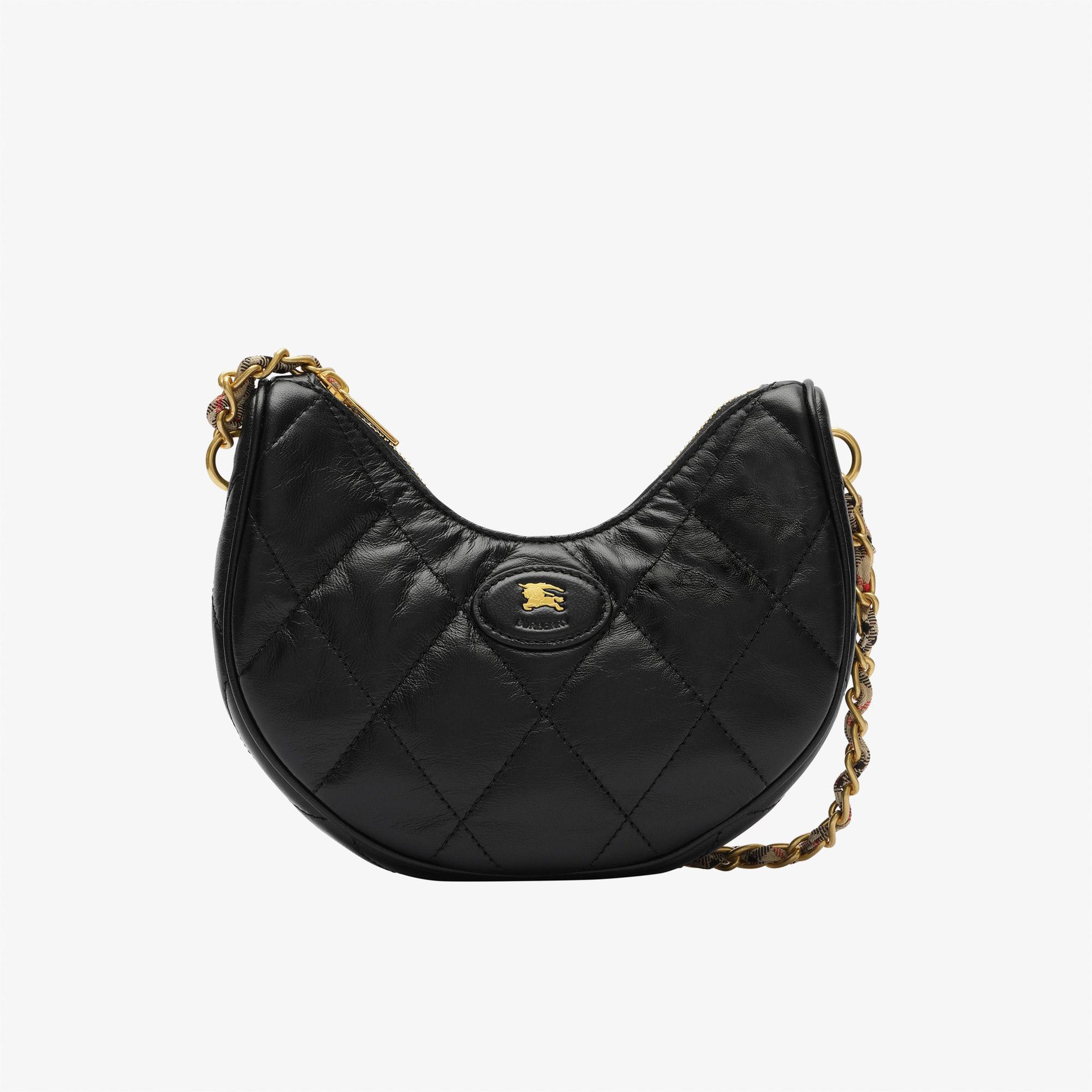 Burberry Horseshoe Chain Kadın Siyah Omuz Çantası