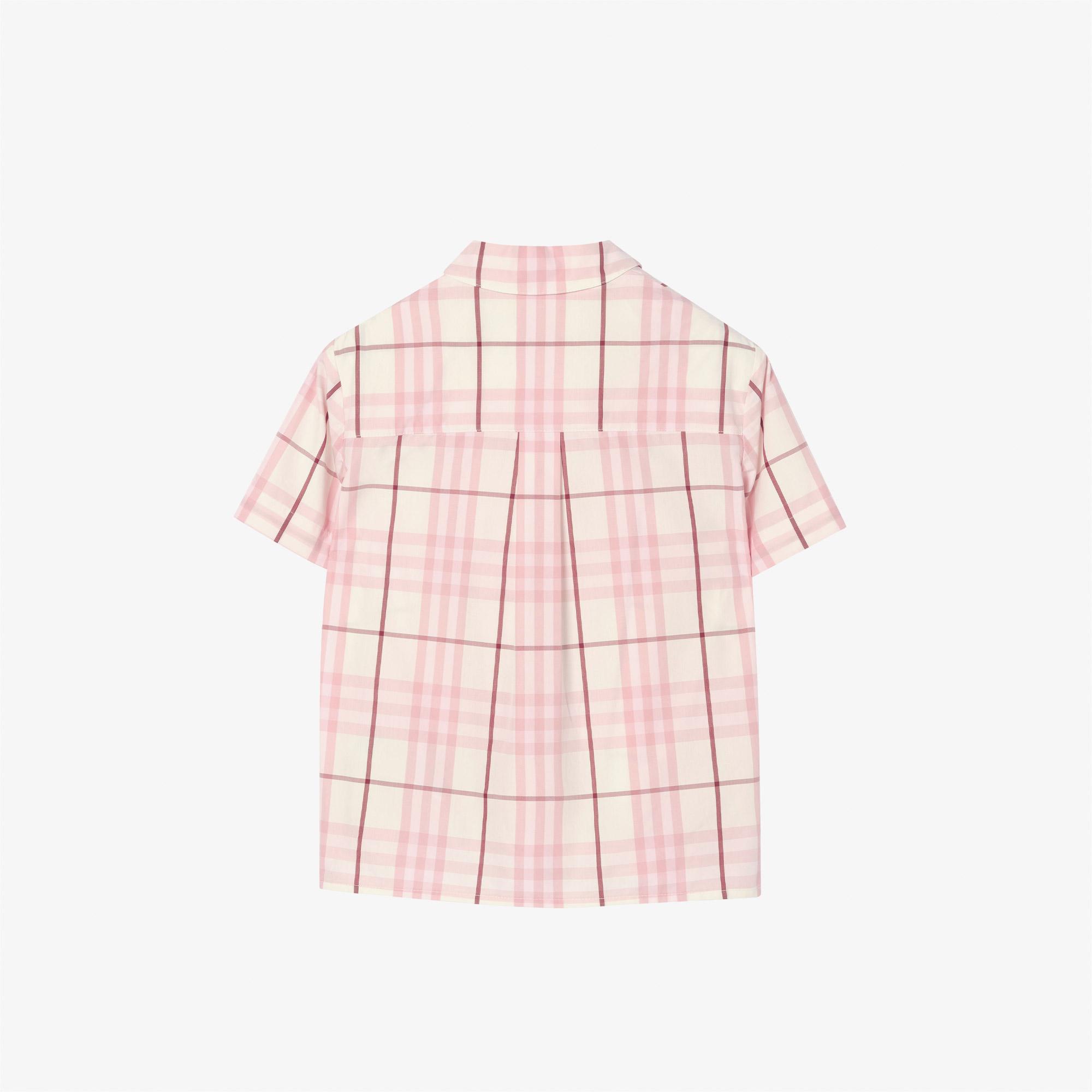 Burberry Check Sybil Çocuk Pembe Gömlek