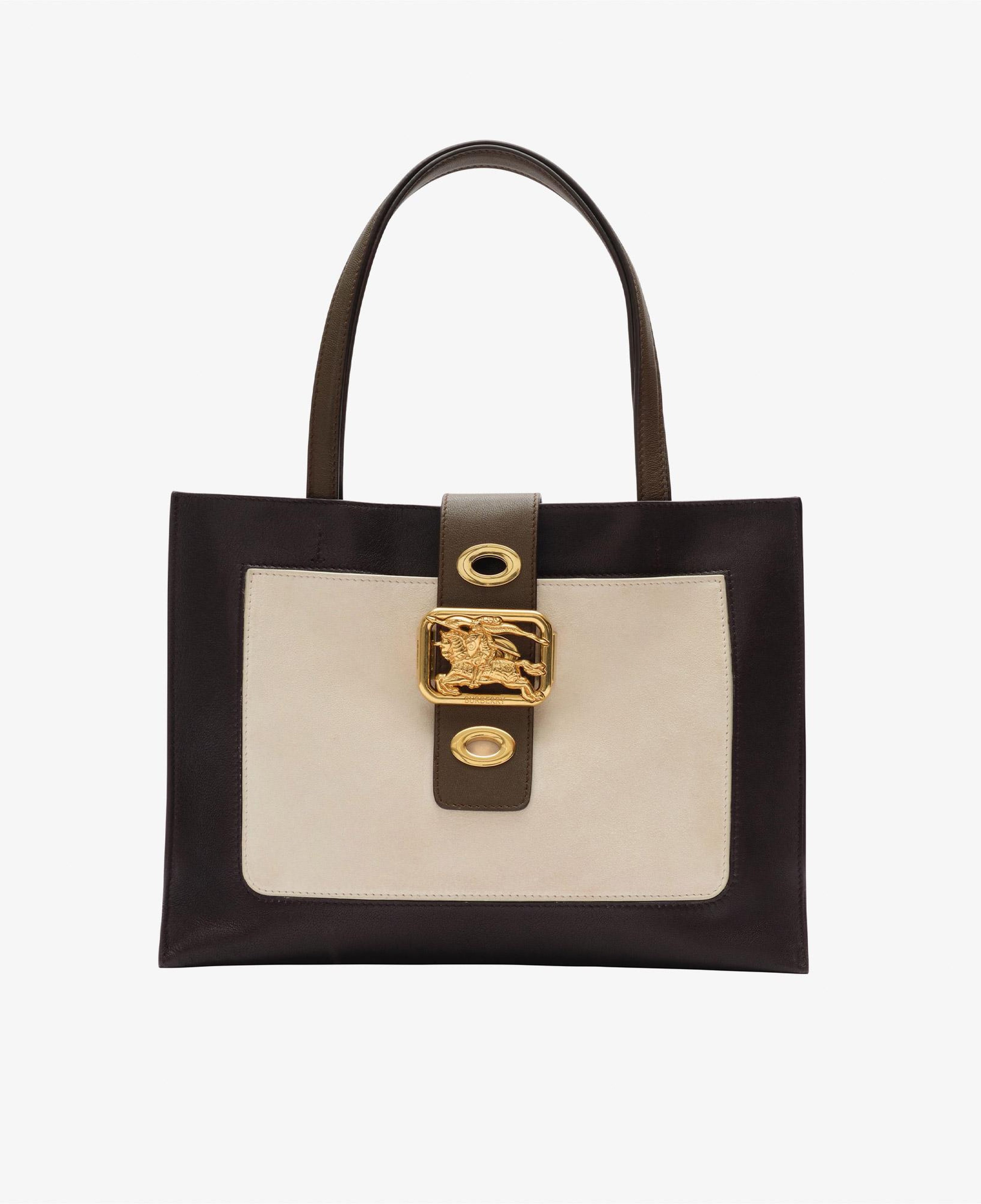Burberry Rider Tote Kadın Beyaz Omuz Çantası