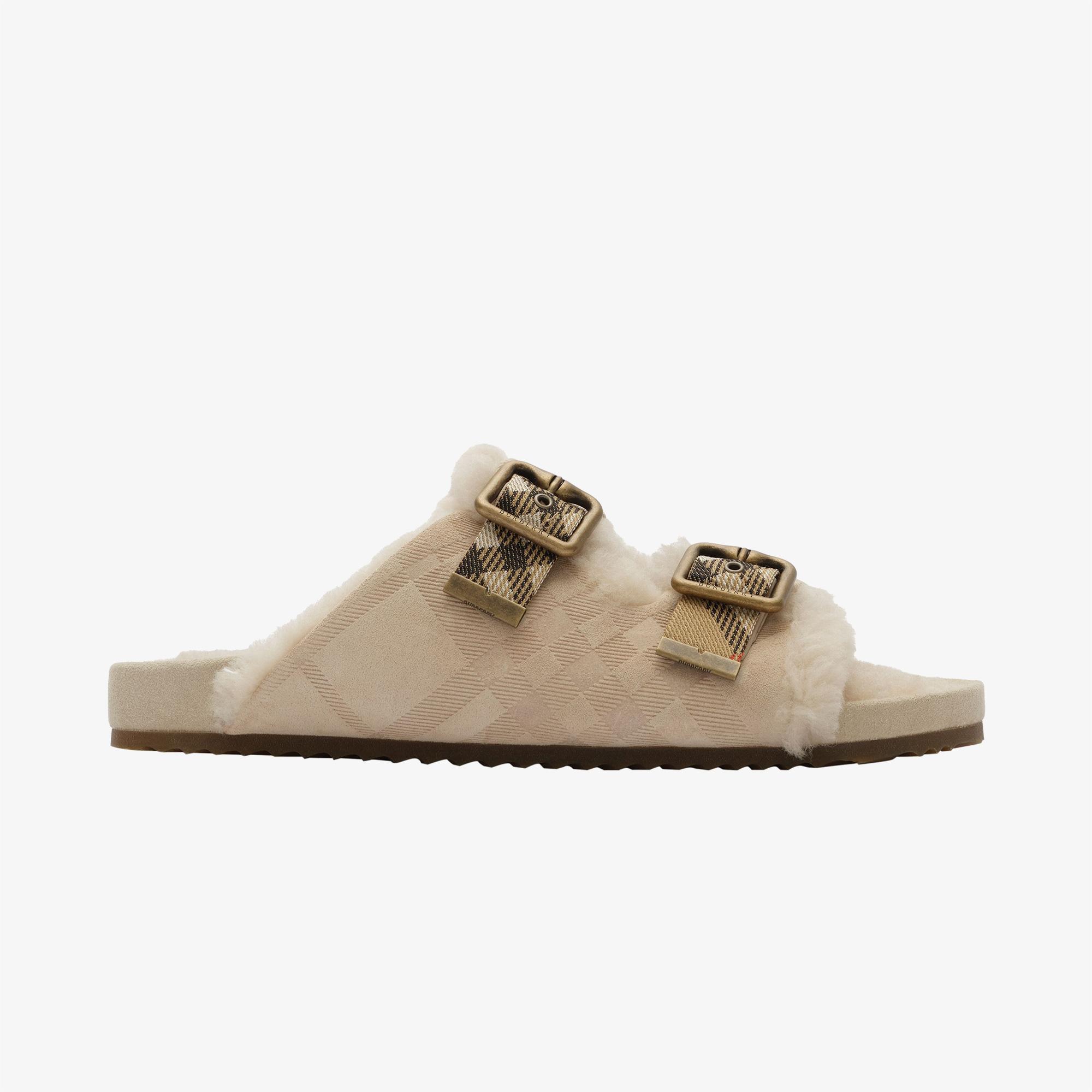 Burberry Urchin Sandal Kadın Krem Sandalet