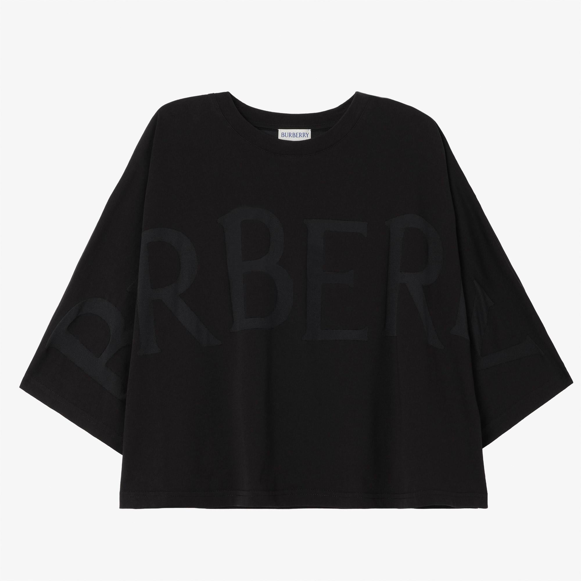 Burberry Carys Kadın Siyah T-Shirt