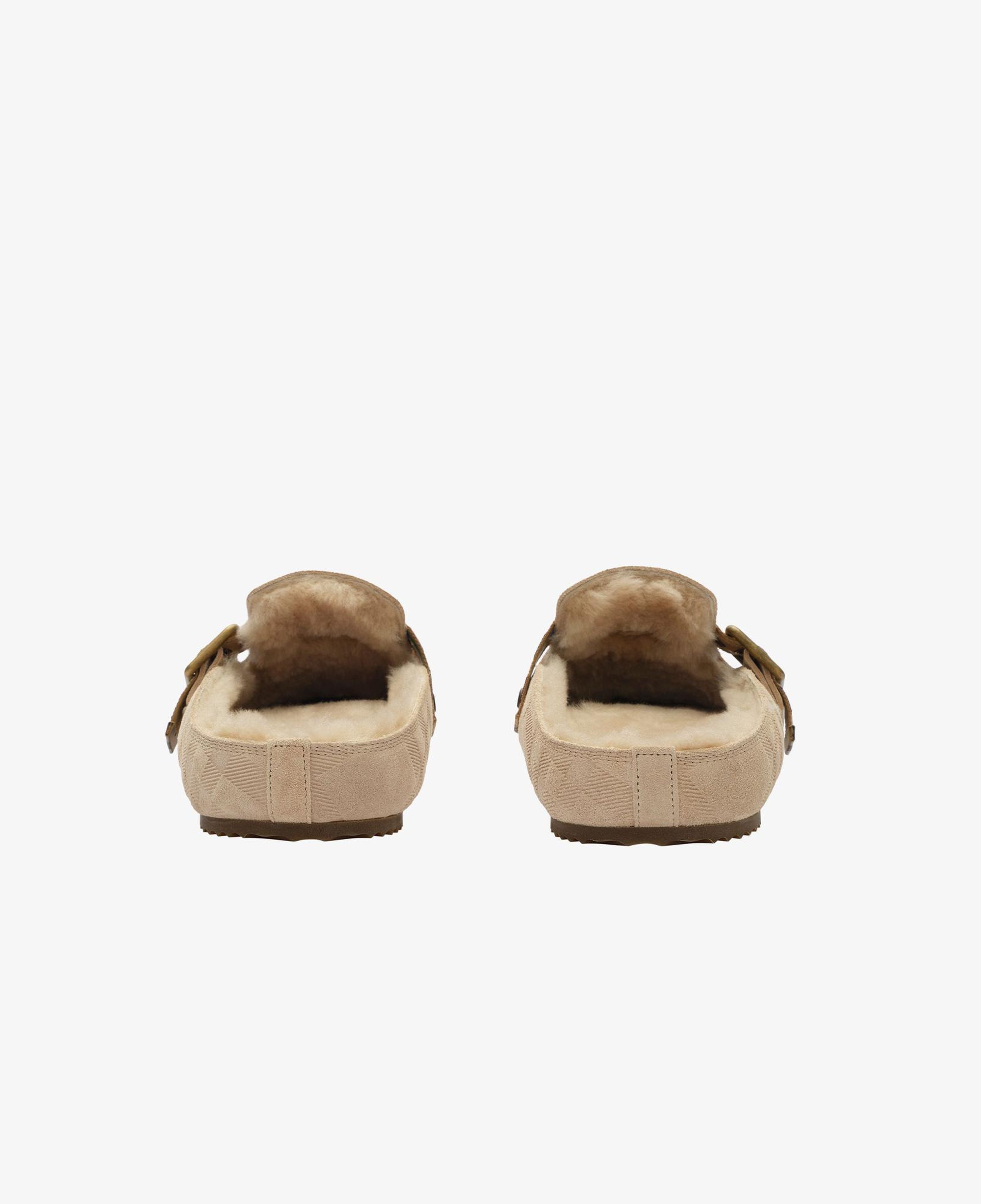 Burberry Urchin Shearling Kadın Krem Sandalet