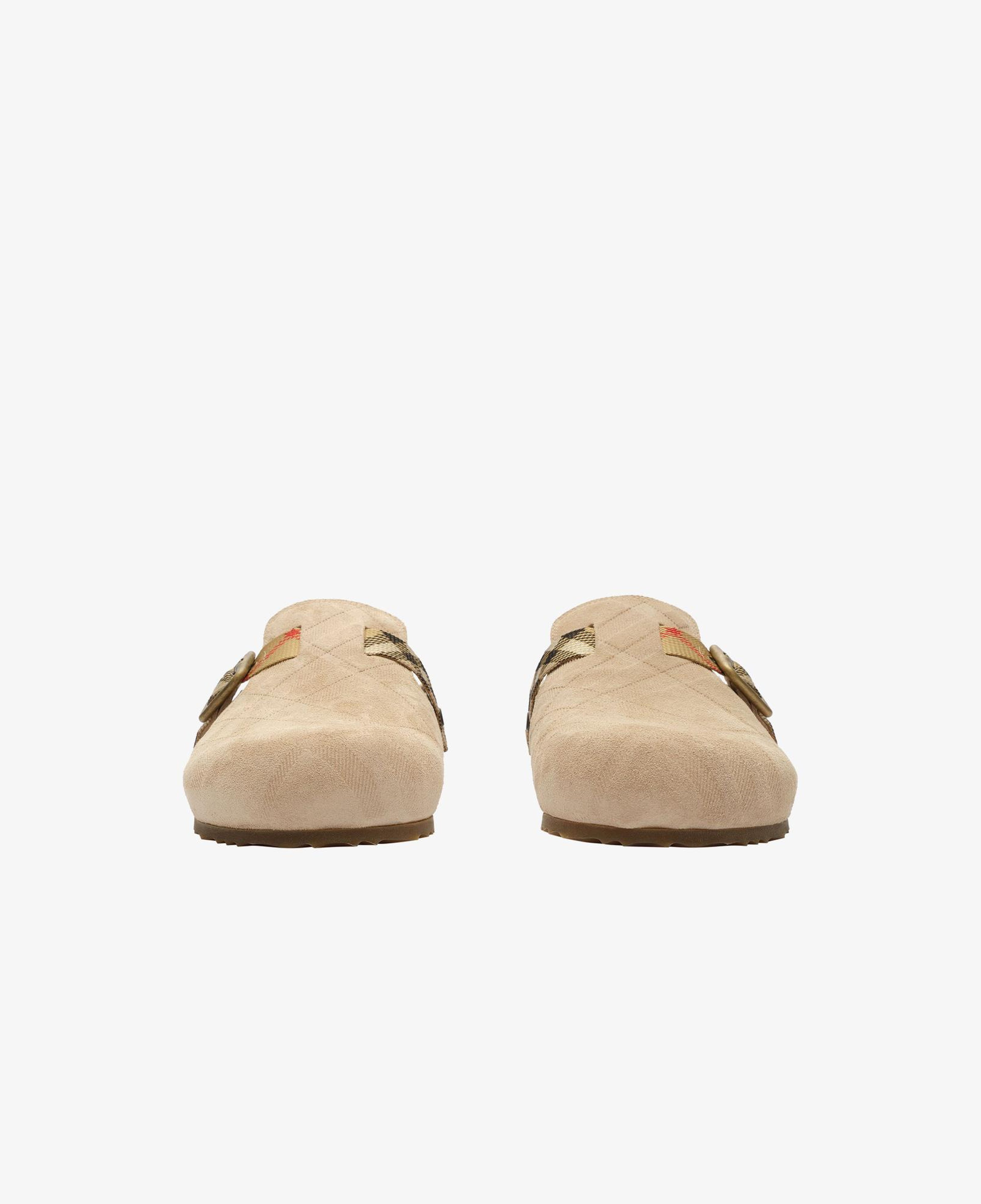 Burberry Urchin Shearling Kadın Krem Sandalet