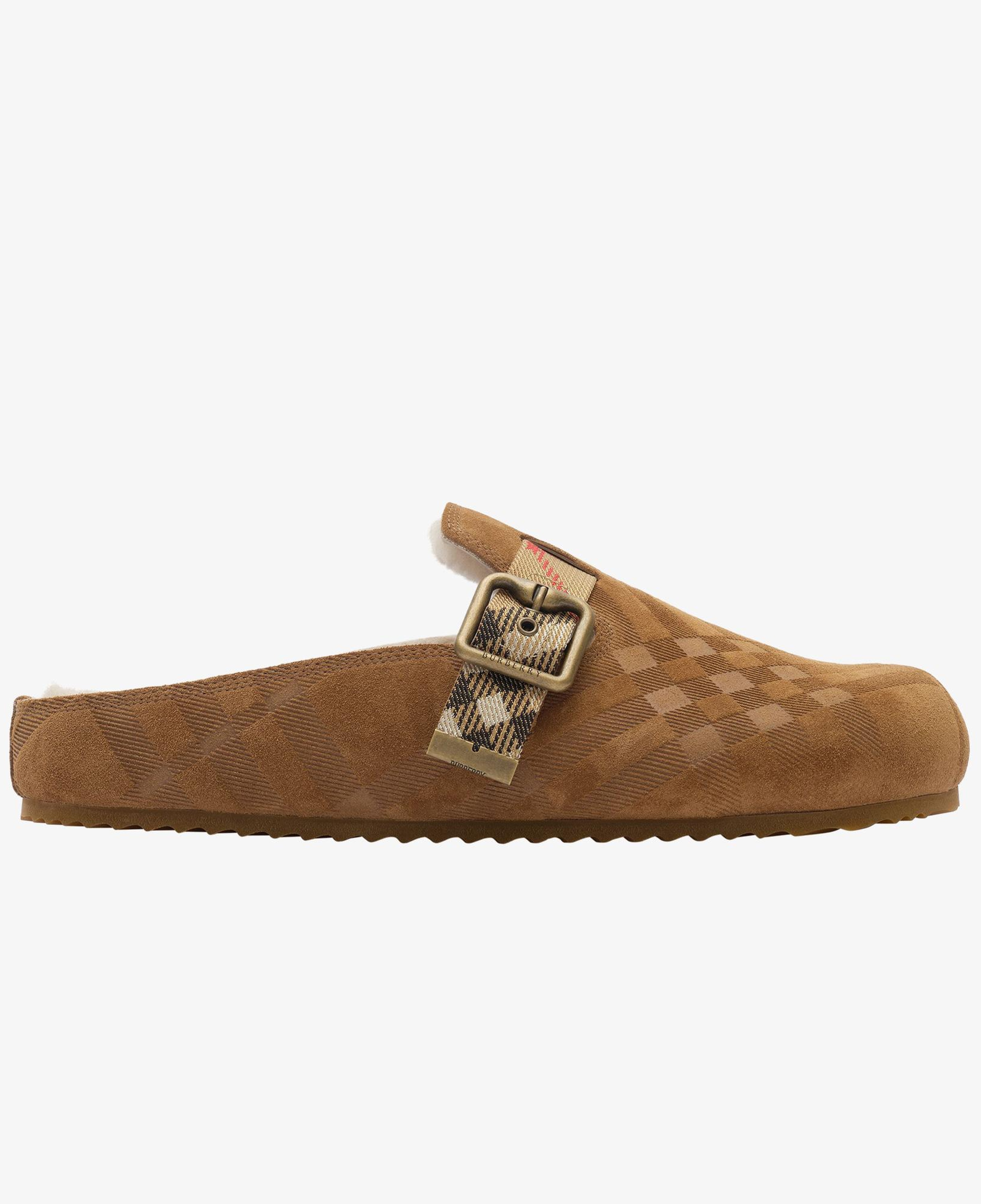Burberry Urchin Shearling Kadın Kahverengi Sandalet