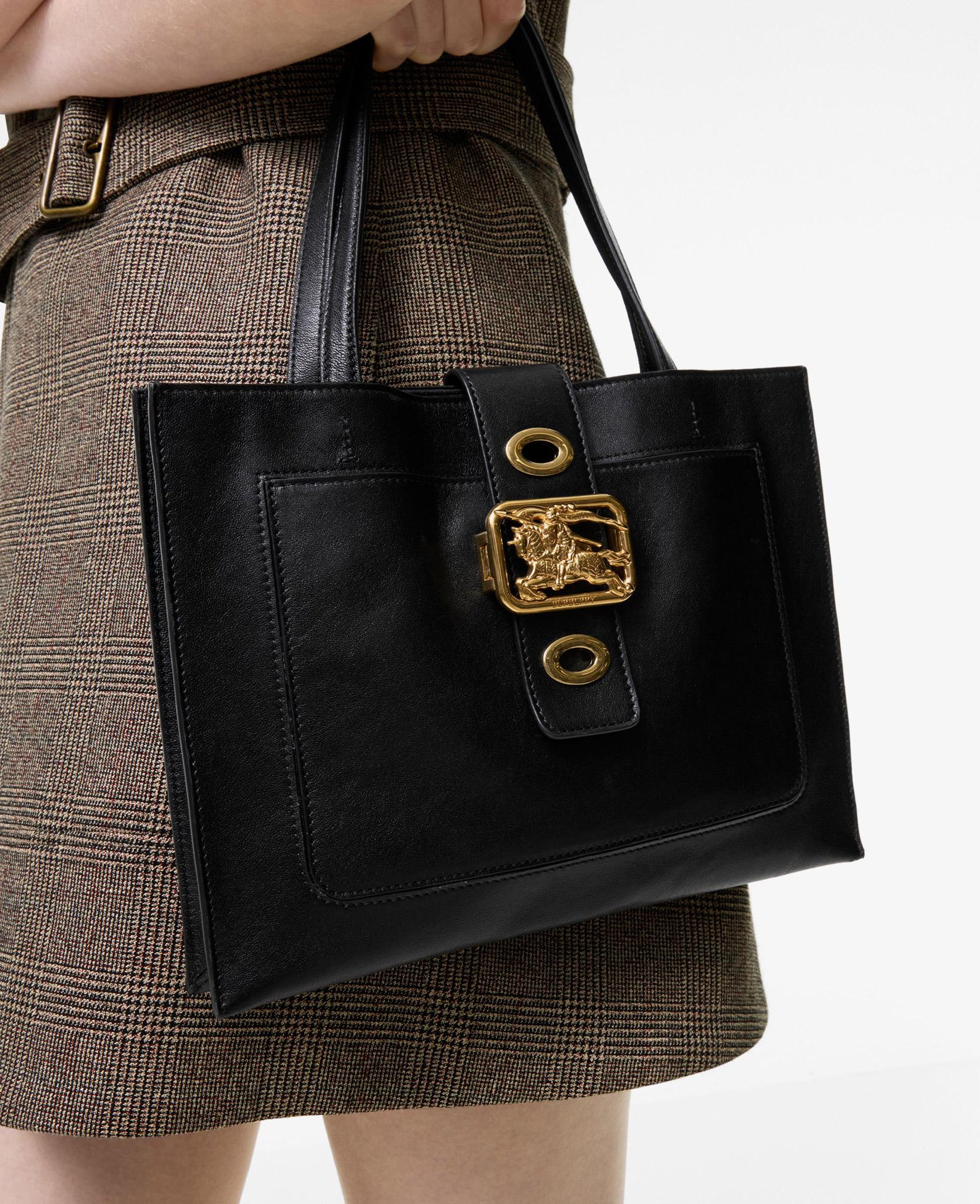 Burberry Rider Tote Kadın Siyah Omuz Çantası
