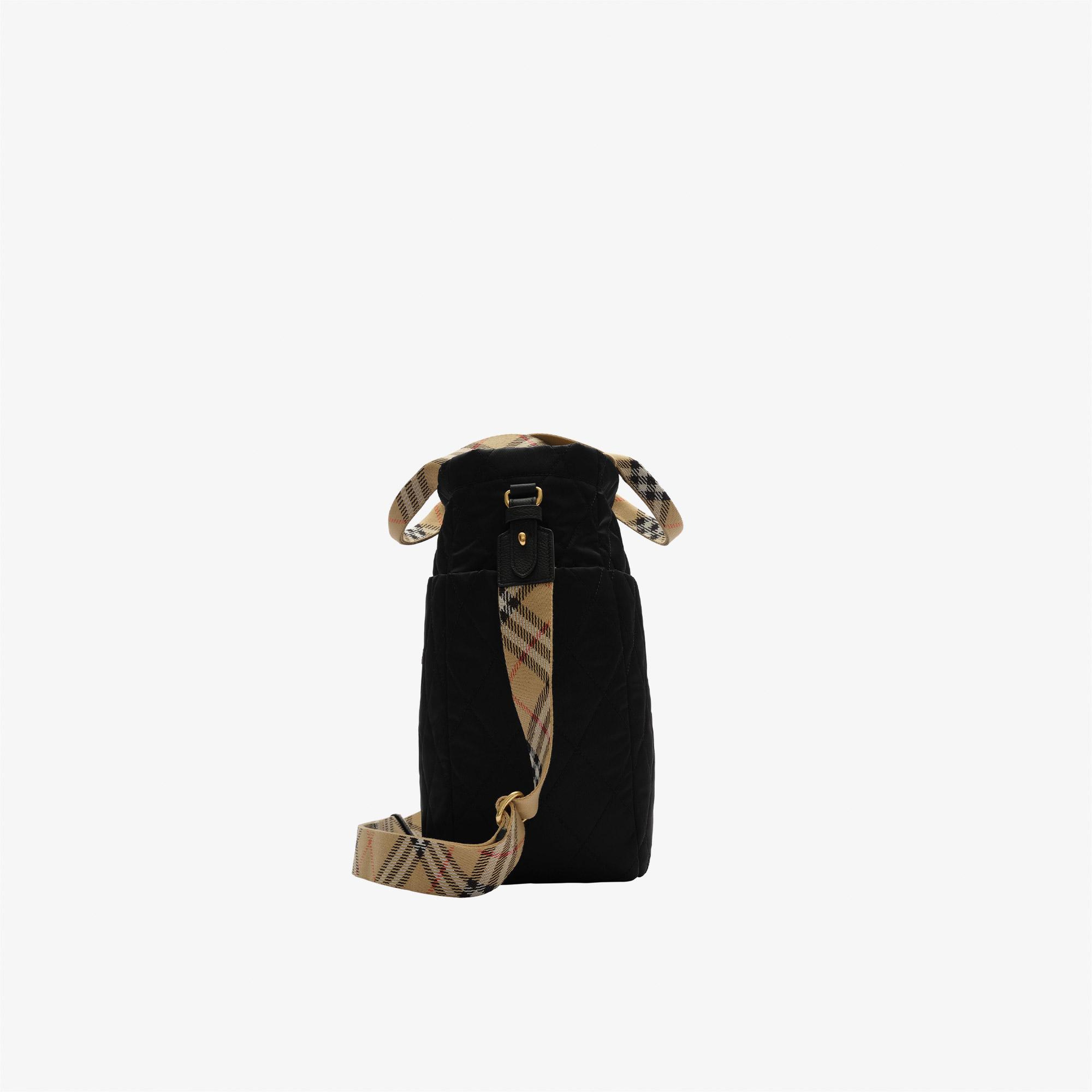 Burberry Cambridge Tote Çocuk Siyah Omuz Çantası