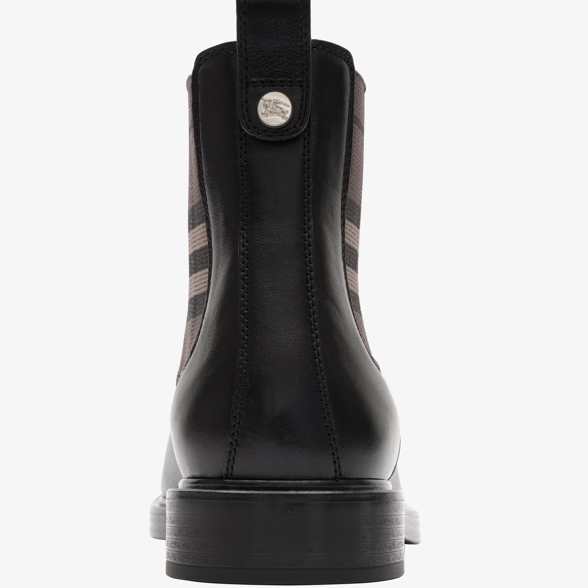 Burberry Pembroke Erkek Siyah Bot