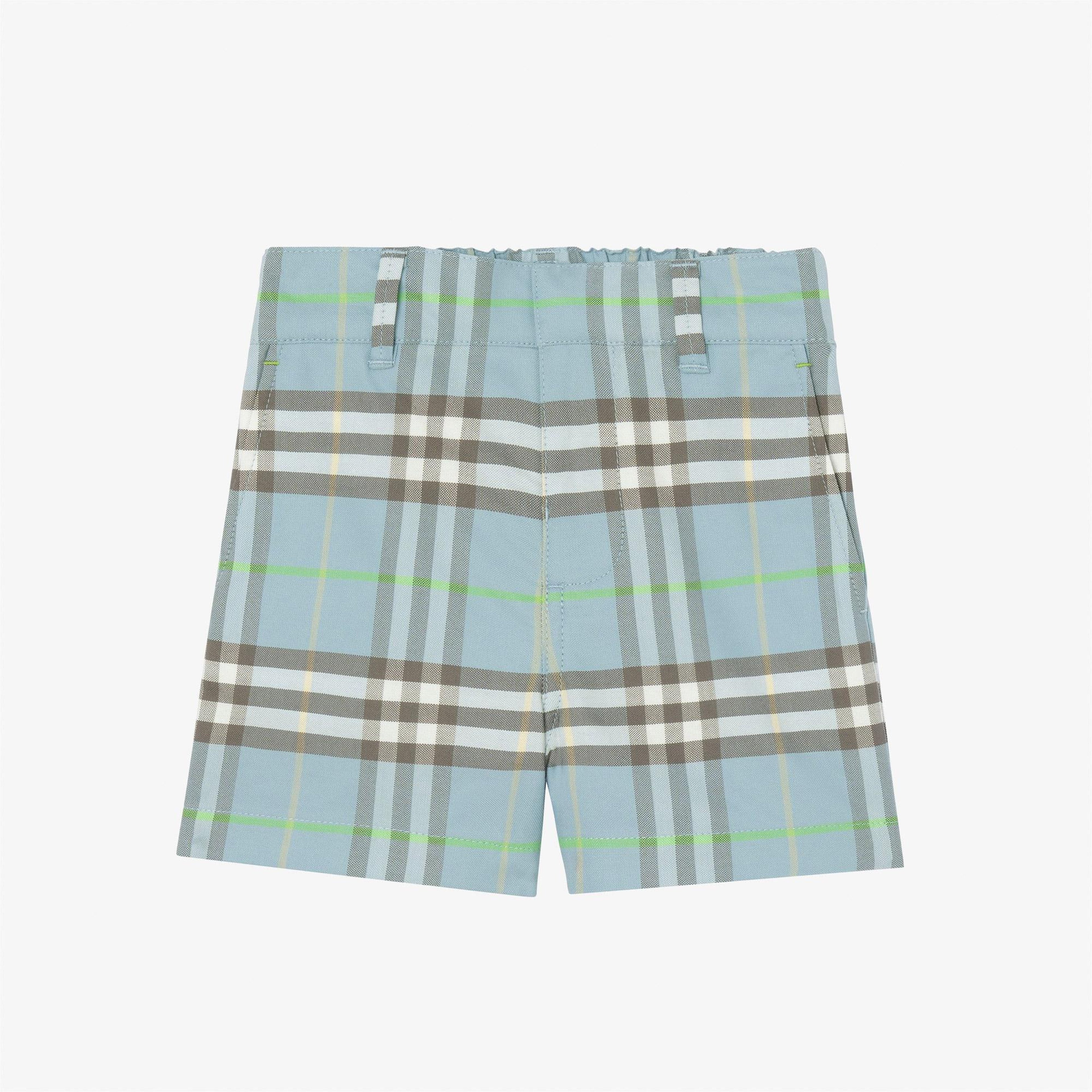 Burberry Oscar Check Çocuk Mavi Şort