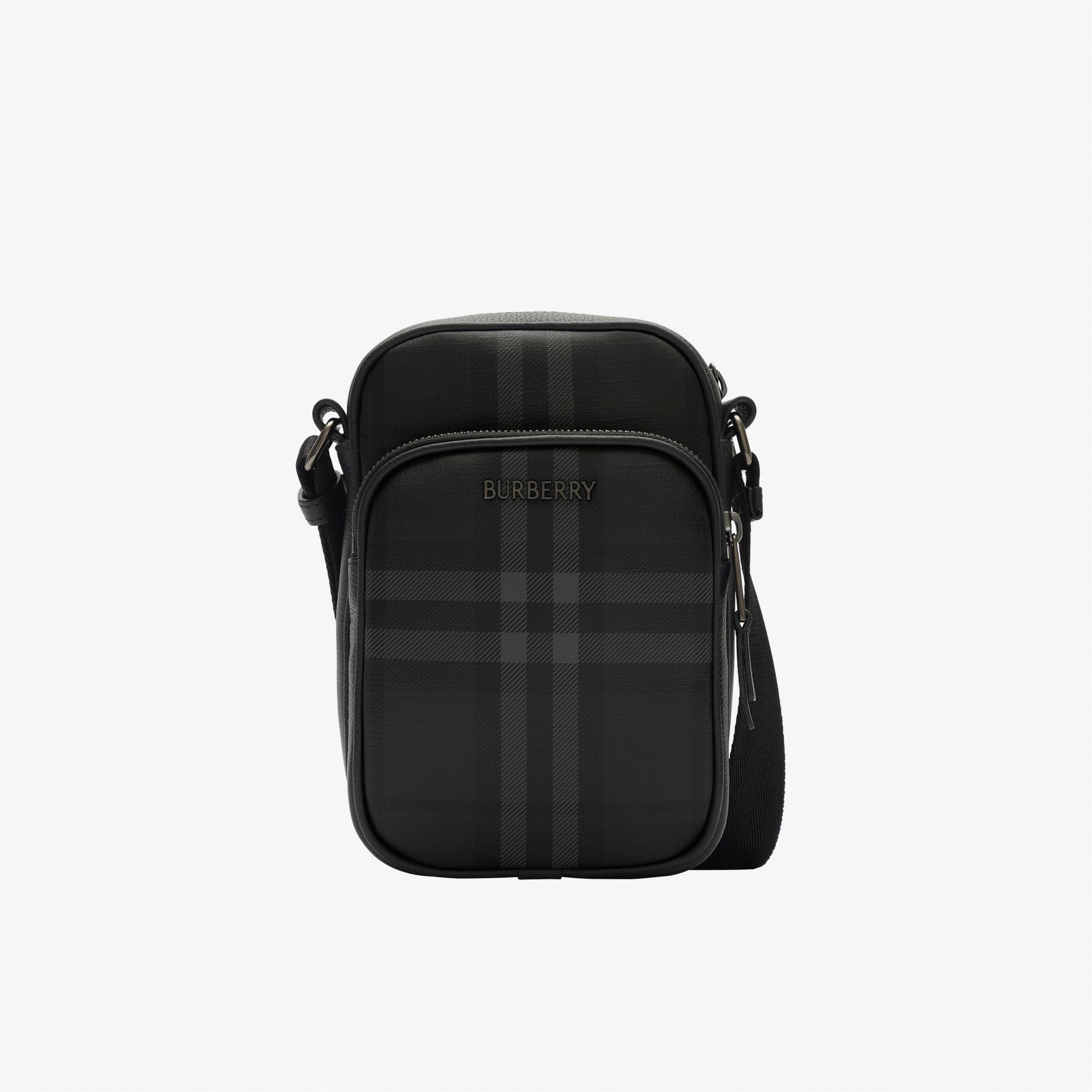 Burberry Crossbody Bin Erkek Antrasit Omuz Çantası