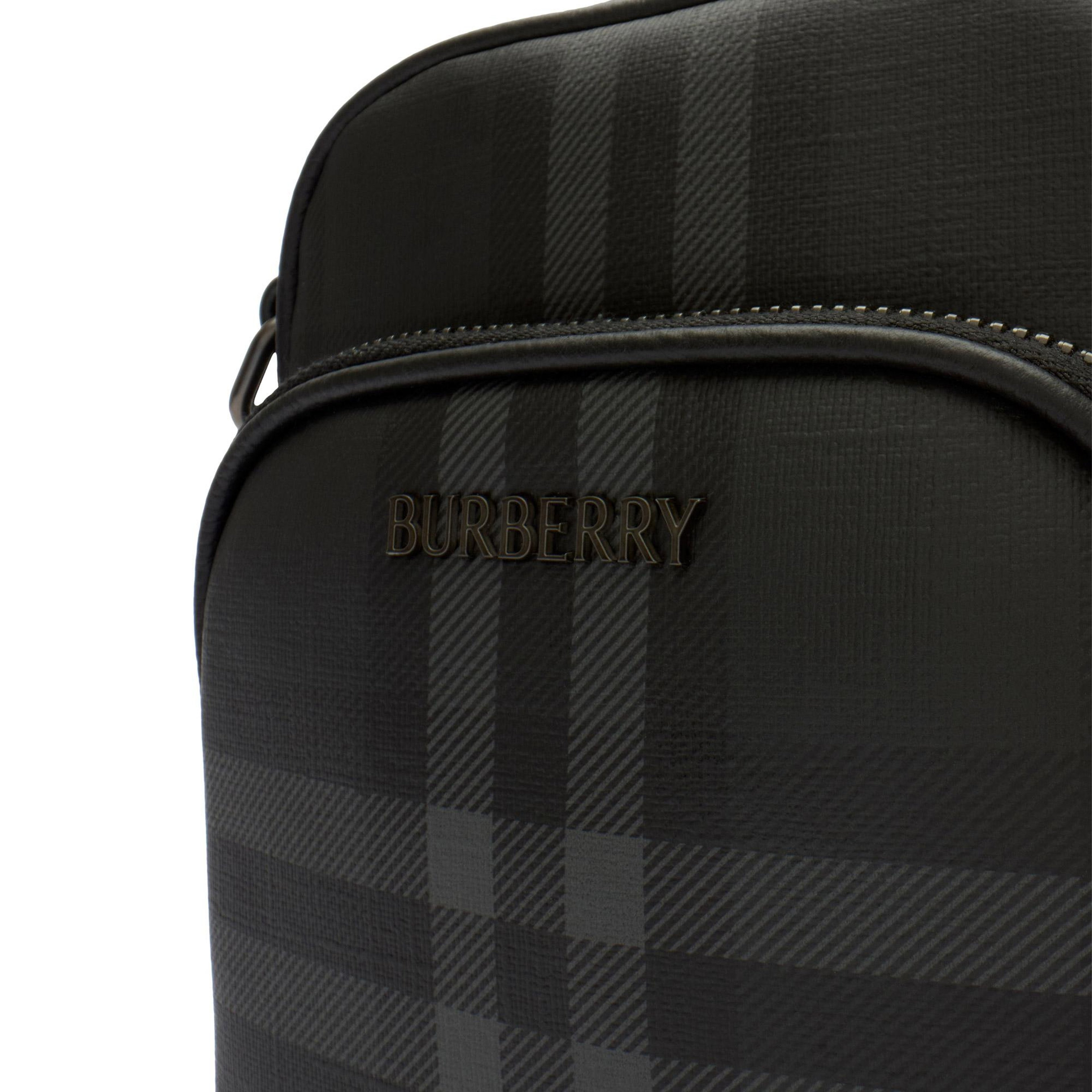 Burberry Crossbody Bin Erkek Antrasit Omuz Çantası